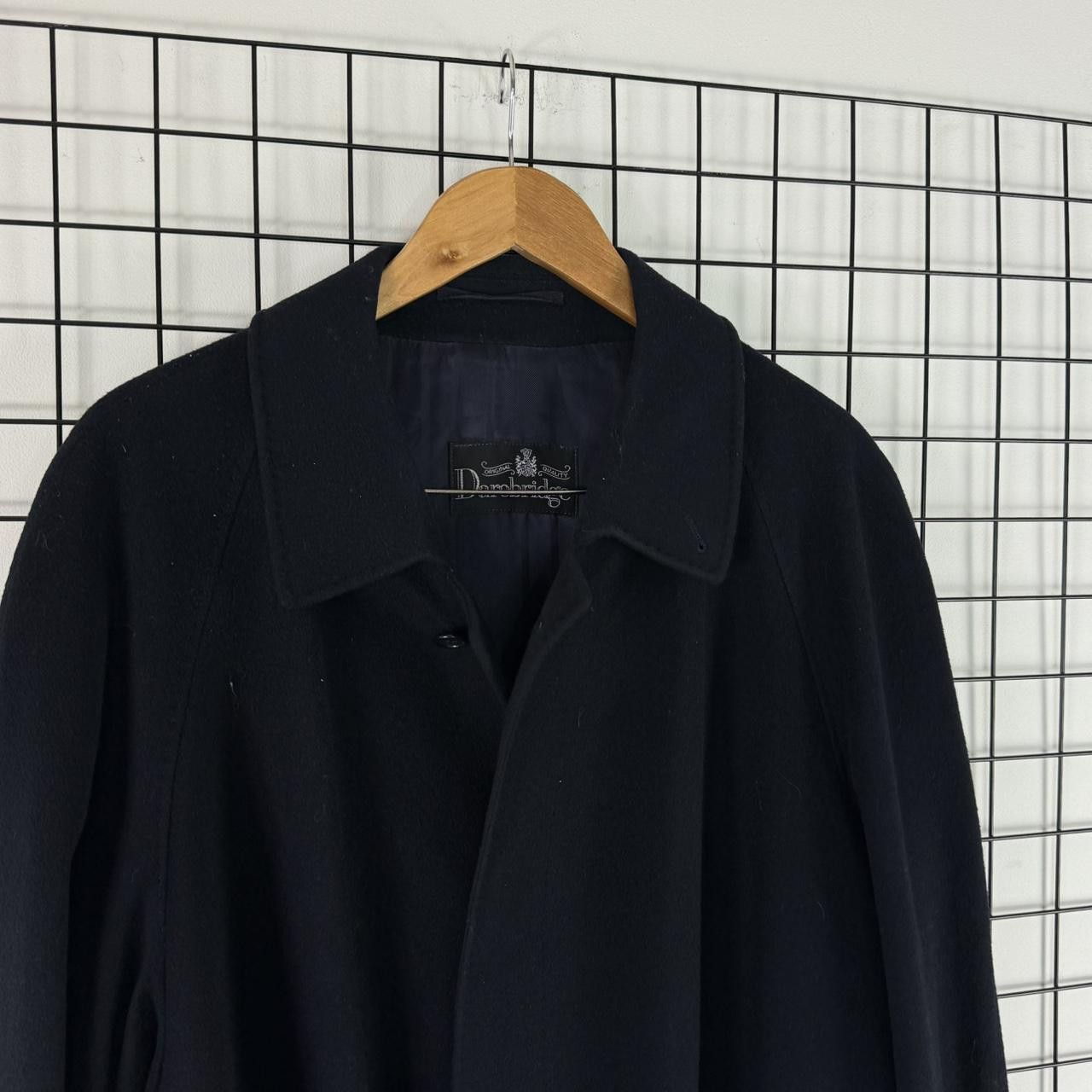 Vintage Vintage Oversize Wool Cashmere Coat Black Lana Wool Size US L / EU 52-54 / 3 - 4 Thumbnail