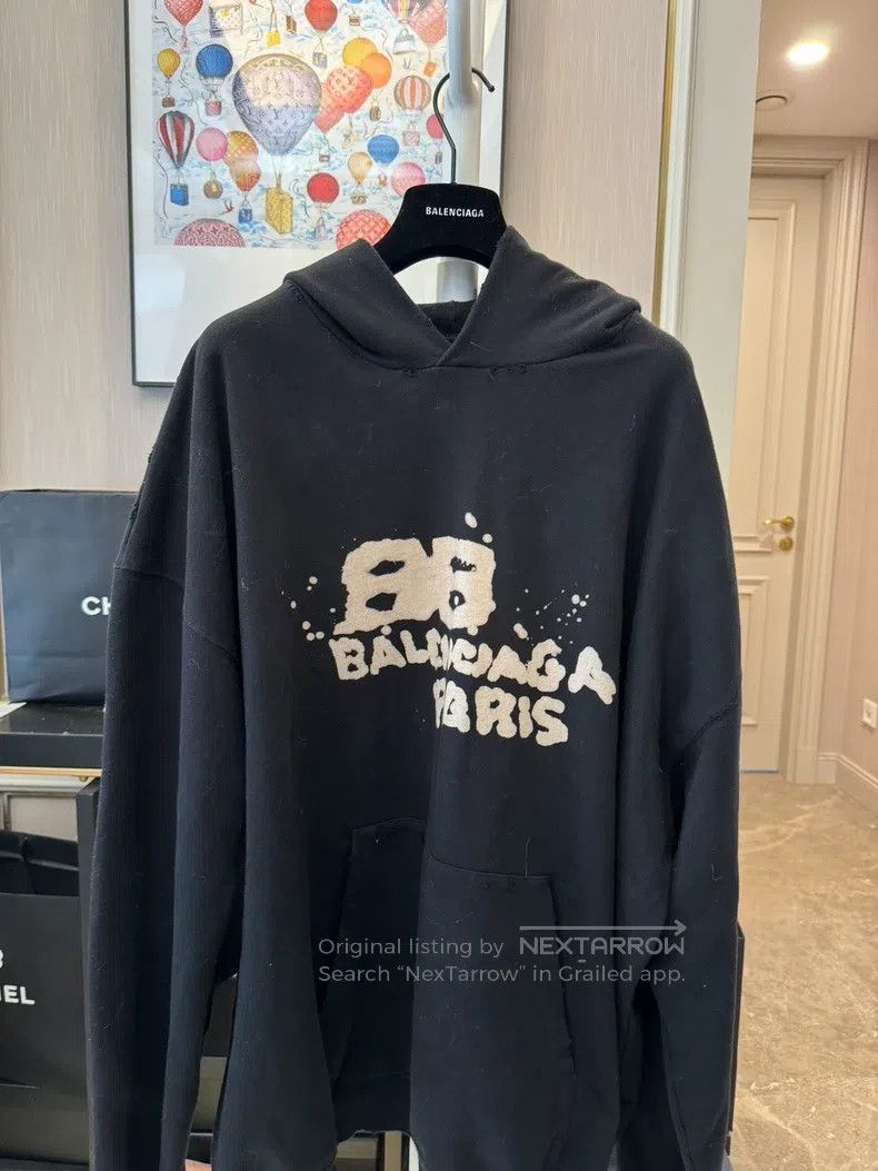 Balenciaga Balenciaga Double B Graffiti Sweatshirt Size US XS / EU 42 / 0 - 1 Thumbnail