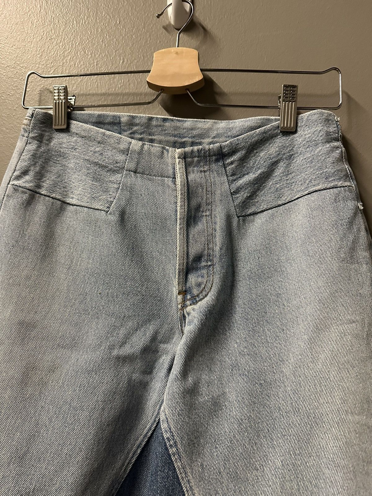 Maison Margiela AW 2001 wide artisanal denim shorts Size US 28 / EU 44 - 3 Thumbnail