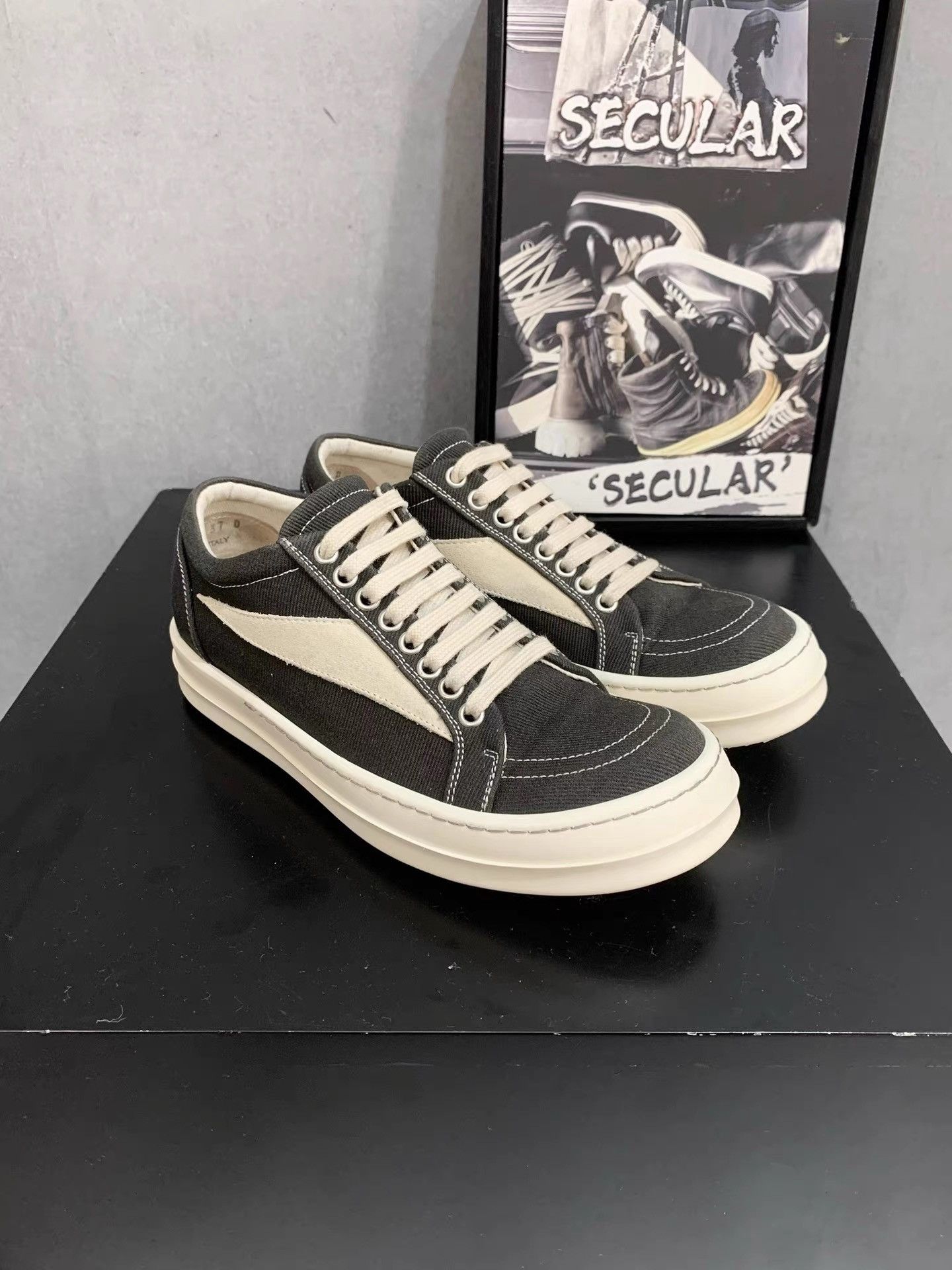 Rick Owens Rick Owens Infringement Vans Low-Top Sneakers K34 Size US 7 / IT 37 - 1 Thumbnail