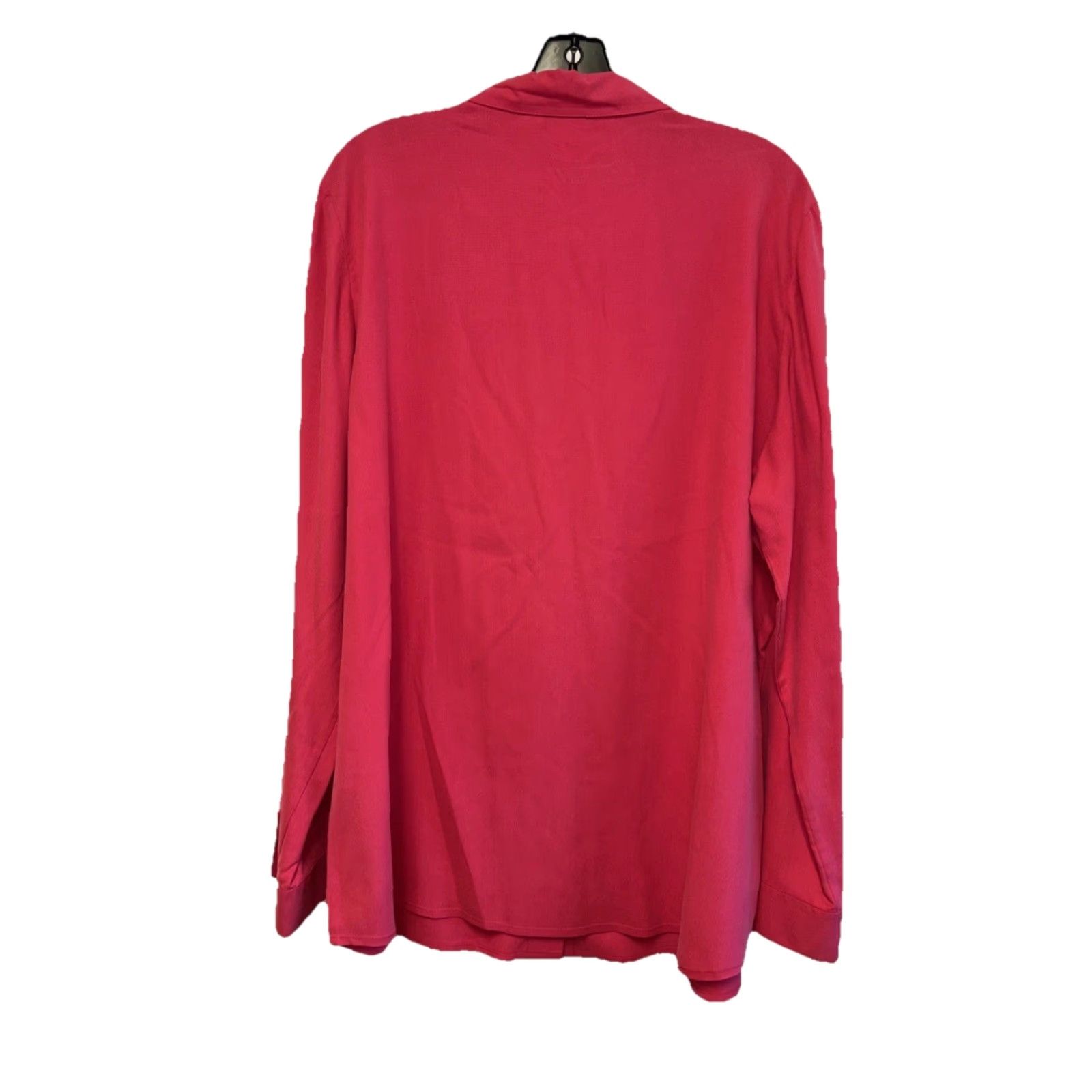 Pinko WinterSilks Women Silk Button Up Blouse XXL Pink Long Sleeve Collar Size XXL / US 16-18 / IT 52-54 - 6 Thumbnail