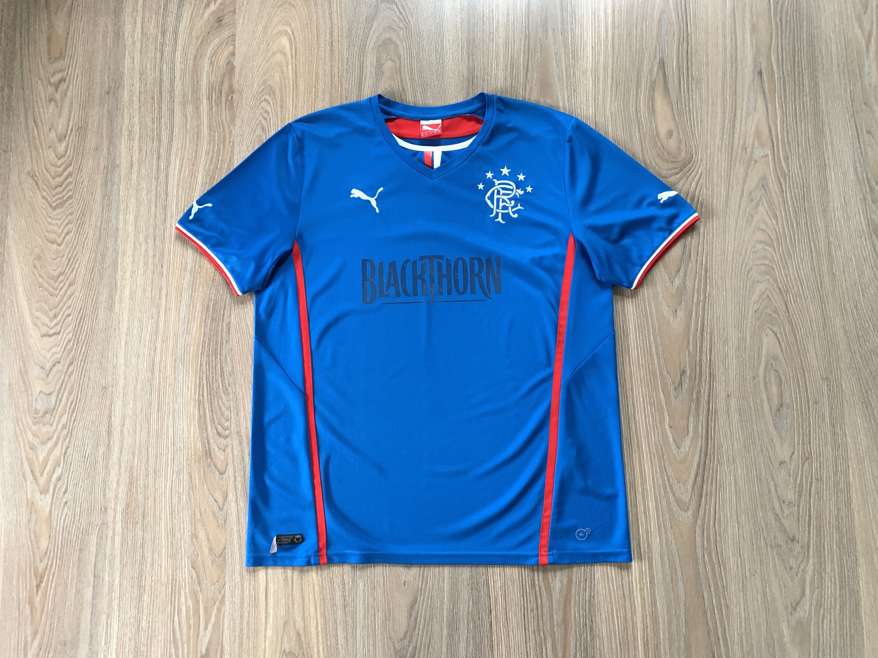 Puma × Vintage Vintage Puma Rangers Home Football Shirt 2013-2014 Size US XL / EU 56 / 4 - 4 Thumbnail