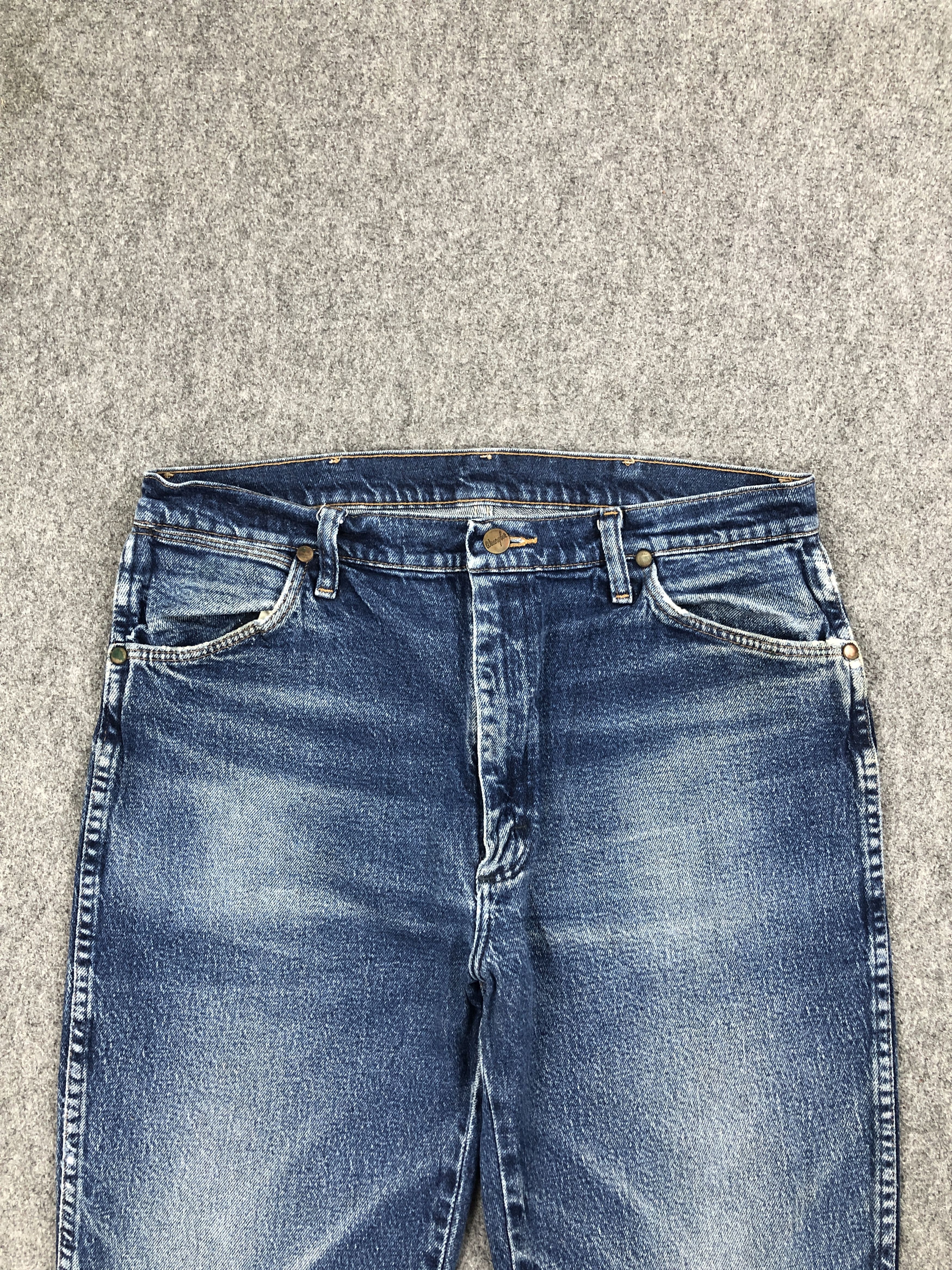Vintage × Wrangler Vintage Wrangler Faded Blue Bootcut Flared Jeans DP2483 Size US 33 - 2 Thumbnail