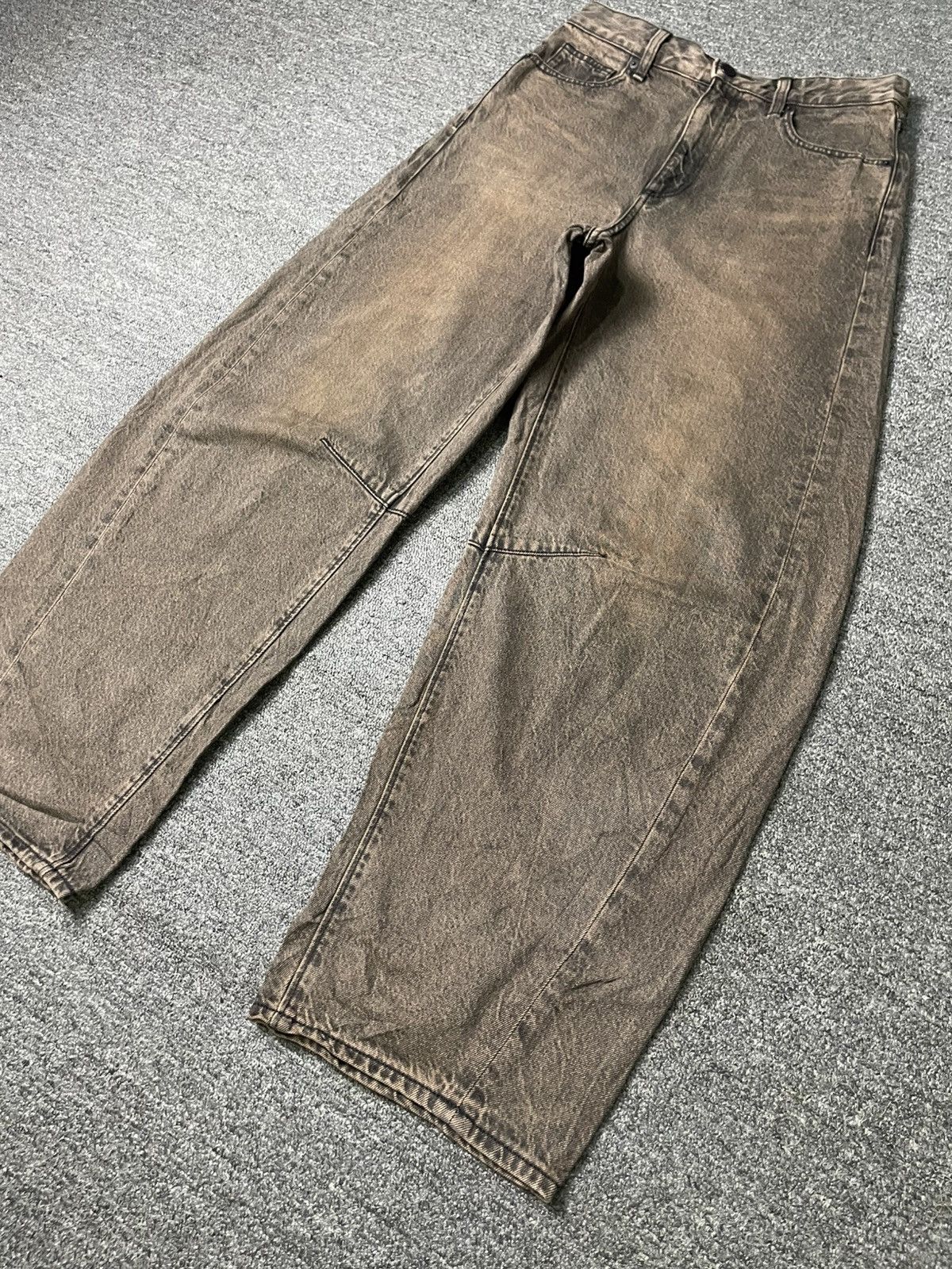 GU × Japanese Brand × Vintage Vintage GU Japanese Brand Barrel Leg Jeans (133) Size US 29 - 2 Thumbnail