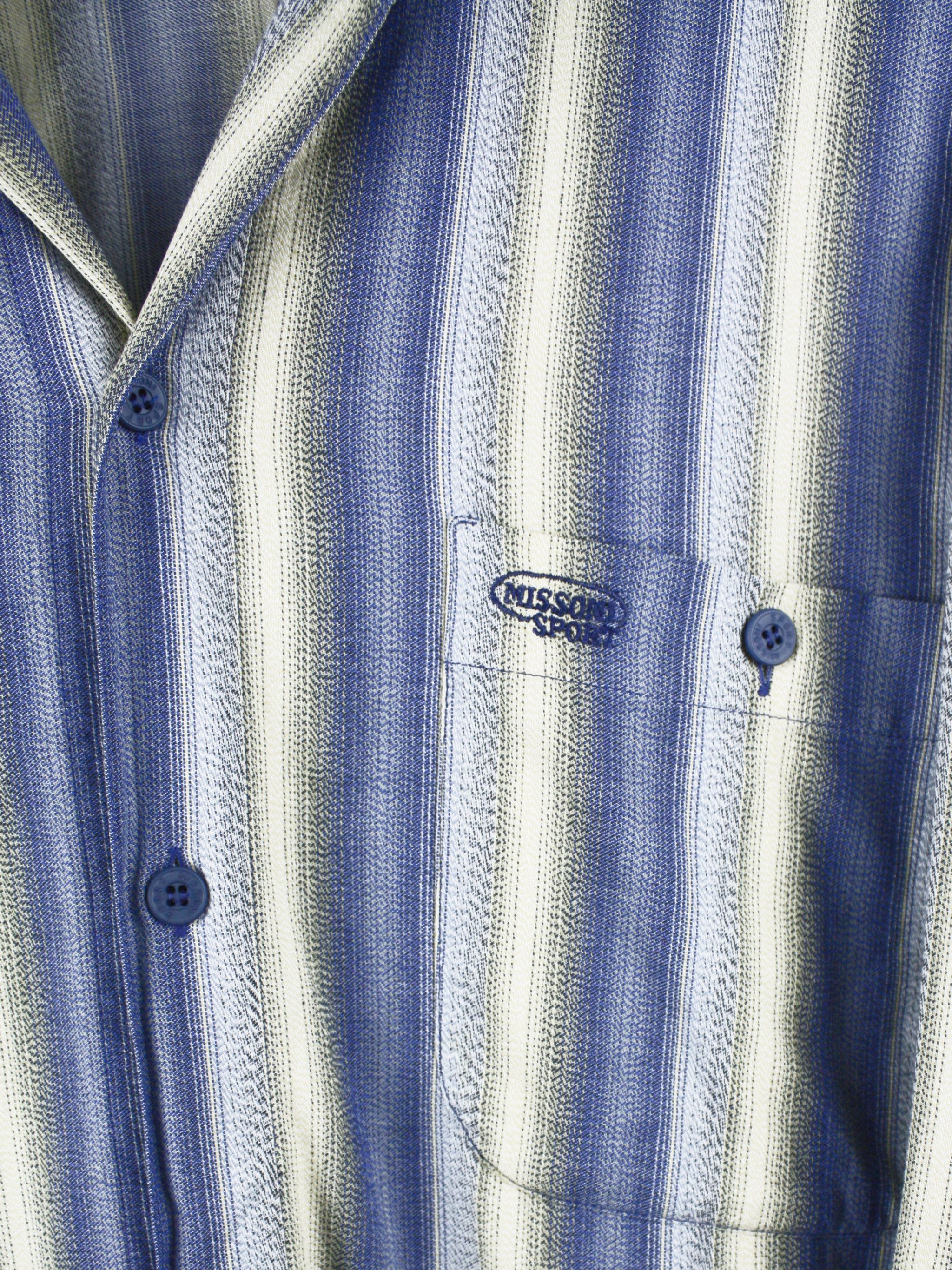 Missoni Missoni Sport Striped Button-Up Shirt Made in Italy Vintage Size US L / EU 52-54 / 3 - 4 Thumbnail