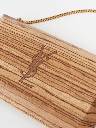 Saint Laurent Paris o1s1wg110925 Size: OS / New Arrival Wood Clutch in Brown Size ONE SIZE - 2 Thumbnail