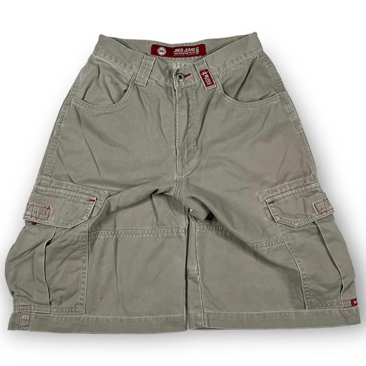 JNCO JNCO Men's Tan and Cream Shorts Size US 26 / EU 42 - 3 Thumbnail