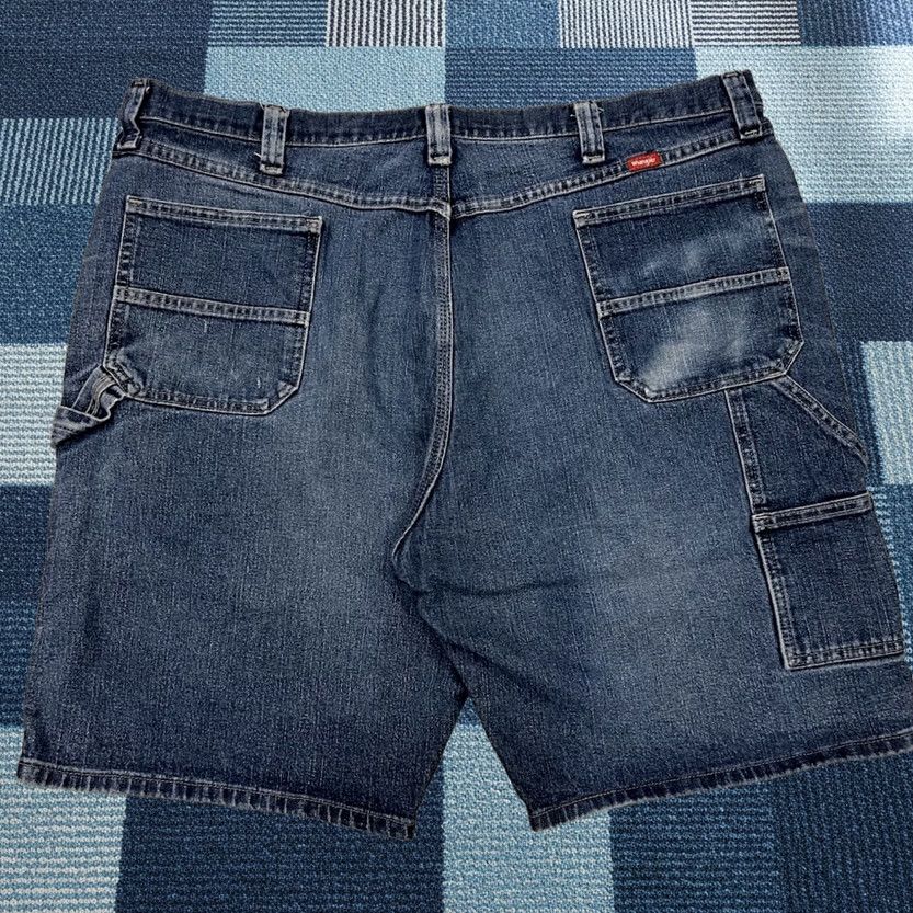 Wrangler Mens 42 Wrangler Denim Carpenter 11" Stretch Shorts Distressed Blue Dad Size US 42 / EU 58 - 1 Thumbnail
