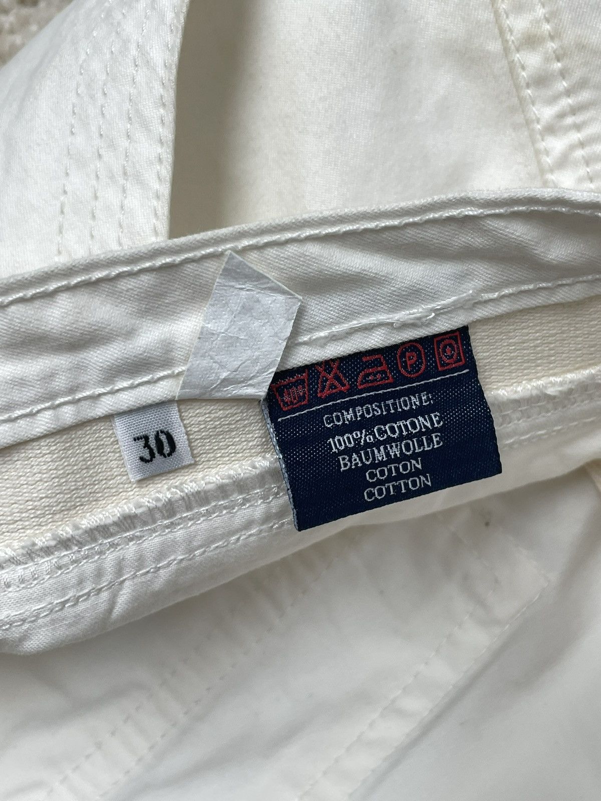 Vintage Wide Fit Vintage White Shorts Size US 30 / EU 46 - 6 Thumbnail