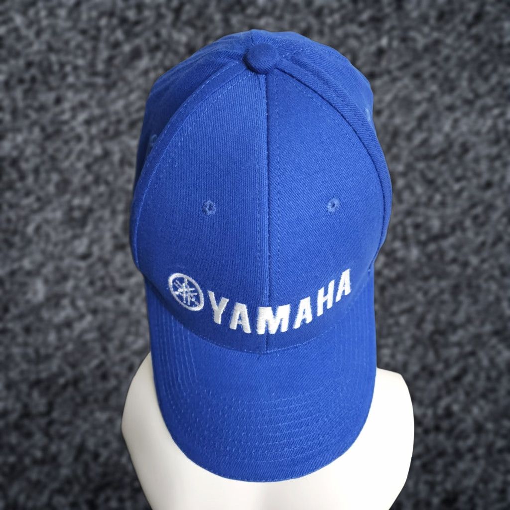 Yamaha YAMAHA Fishing Boating Hat - Officially Licensed Strapback Dad Cap BLUE | Unisex Adults Adjustable Cotton Cap | Fishing and Boating Theme, Vintage: No Size ONE SIZE - 1 Thumbnail