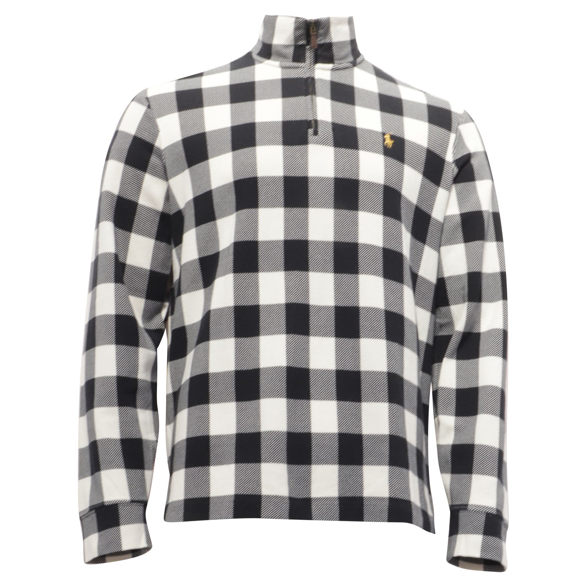 Ralph Lauren Polo Ralph Lauren Checked Double-Knit Quarter-Zip Pullover i Size US M / EU 48-50 / 2 - 1 Thumbnail