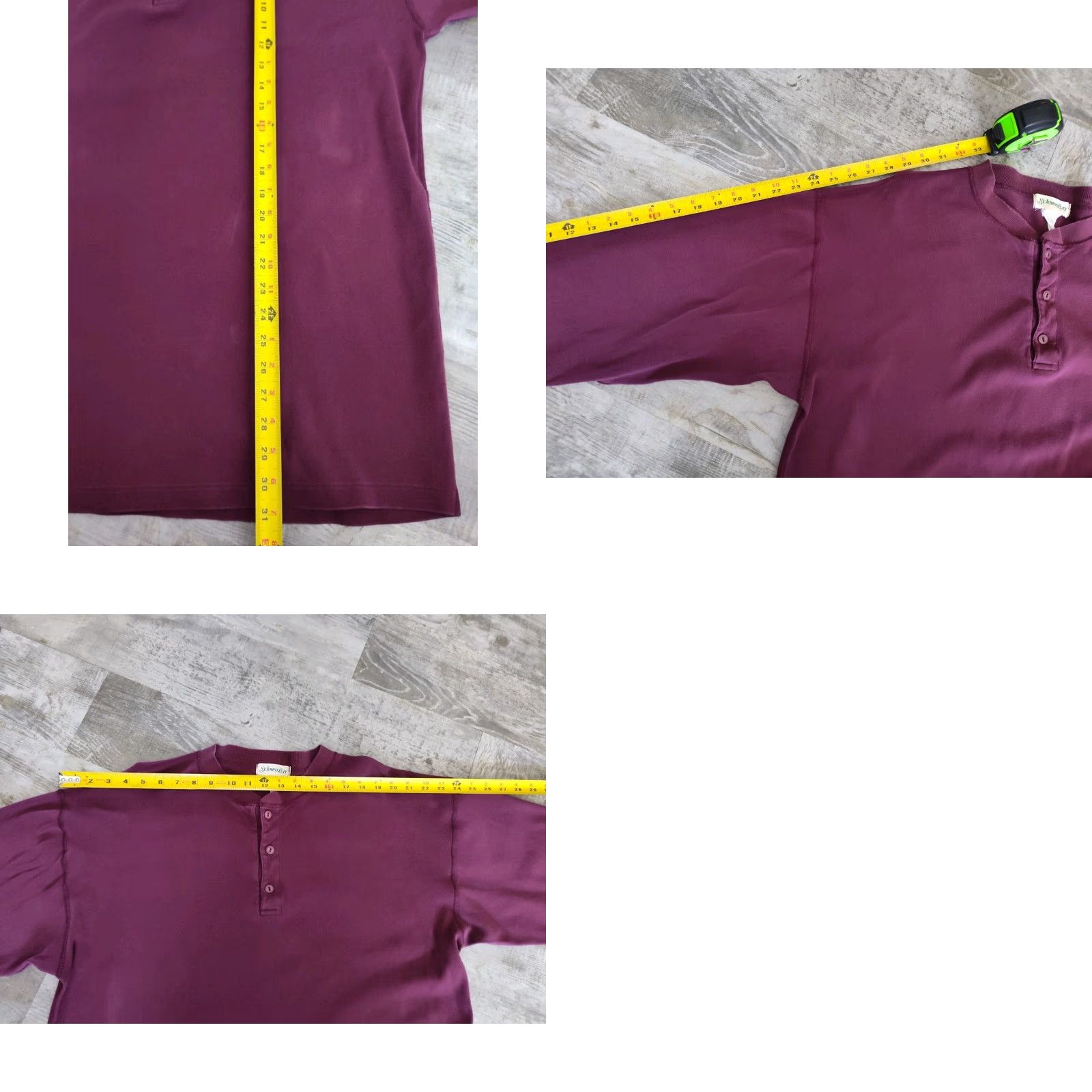 Vintage VINTAGE St. Johns Bay Mens Plum Henley Thermal Long Sleeve Shirt L Tall USA Made Shirt Mens Plum Henley Thermal Long Sleeve with Button Up Casual Size US L / EU 52-54 / 3 - 9 Thumbnail