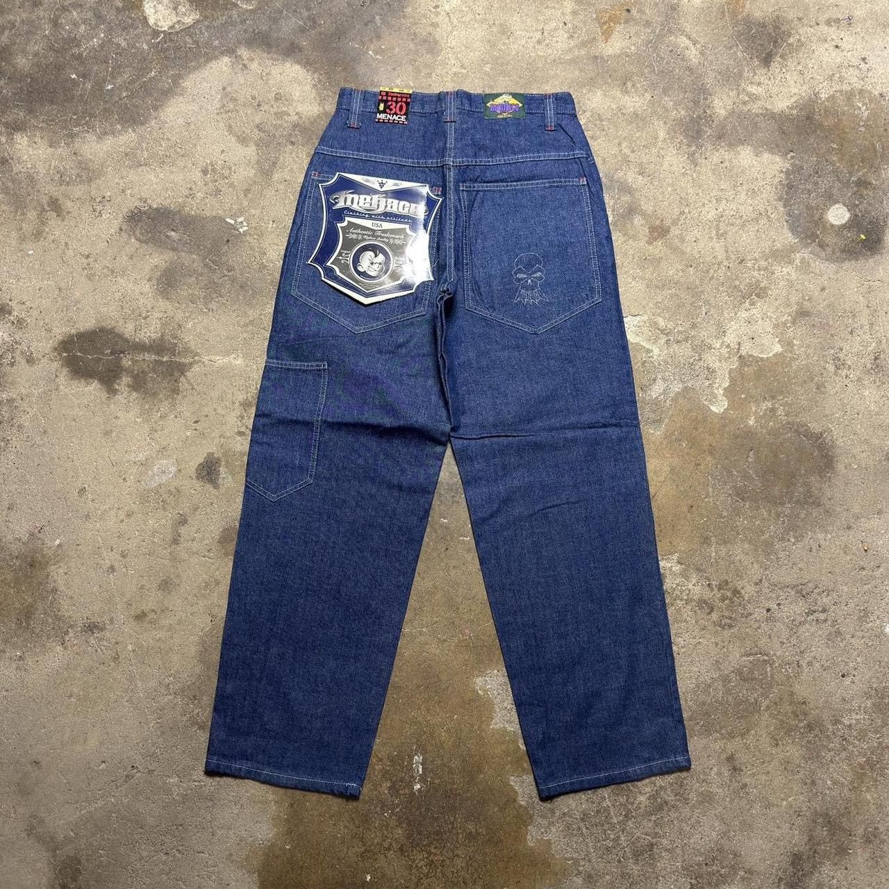 Menace 90s Menace Baggy Blue Denim Jean Size US 30 / EU 46 - 1 Thumbnail