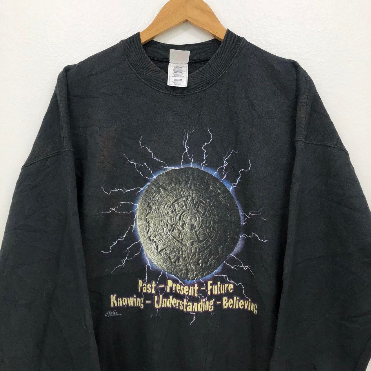 Vintage Vintage 90's past-present-future Sweater Thunder BN Size US XL / EU 56 / 4 - 1 Thumbnail