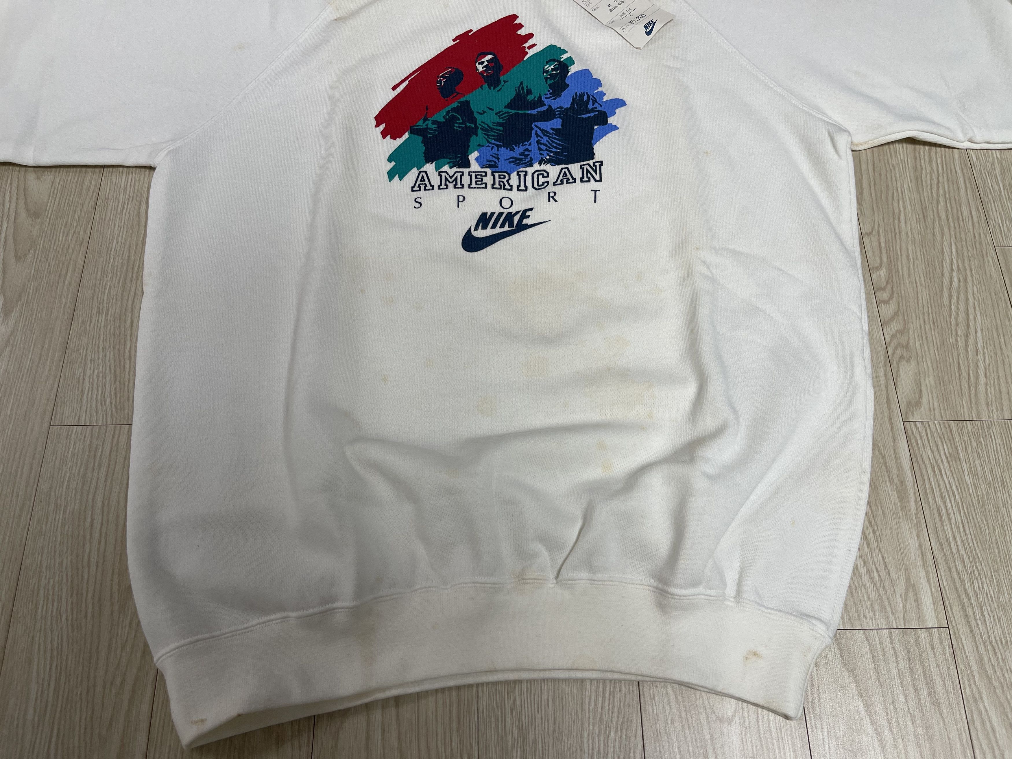 Nike Nike Blue Tag Japan Edition 80’s Vintage Sweatshirt 1986 Size US L / EU 52-54 / 3 - 3 Thumbnail