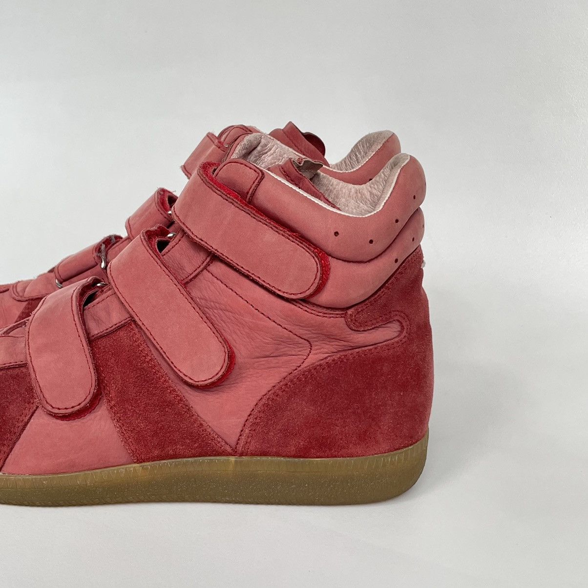 Maison Margiela OG Velcro Red Suede GAT Sneakers Size US 8 / EU 41 - 7 Thumbnail