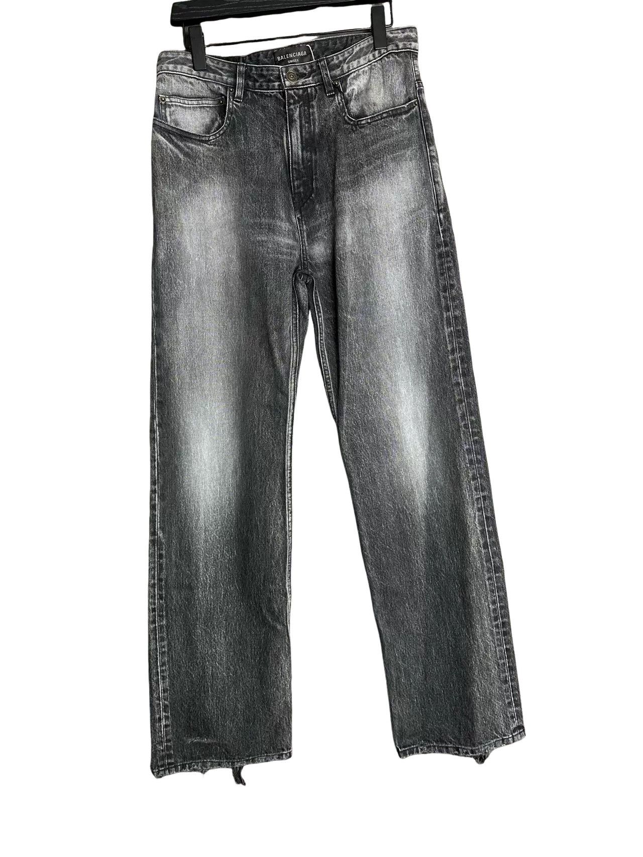 Balenciaga Balenciaga Bleached Heel Distressed Jeans Size M Size US 32 / EU 48 - 1 Thumbnail