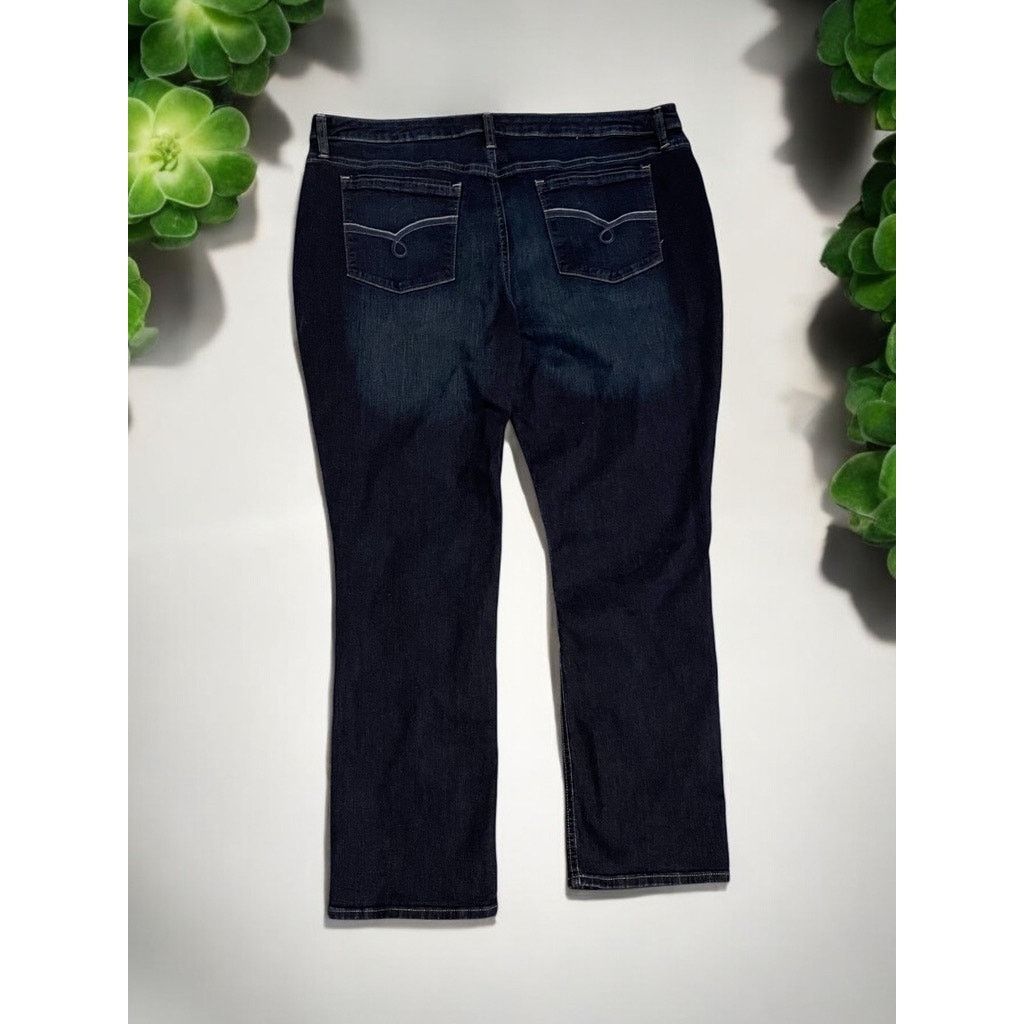 Lee Lee Riders Women's Straight Blue Jeans Plus Size 20 Size 42" / US 20 - 3 Thumbnail