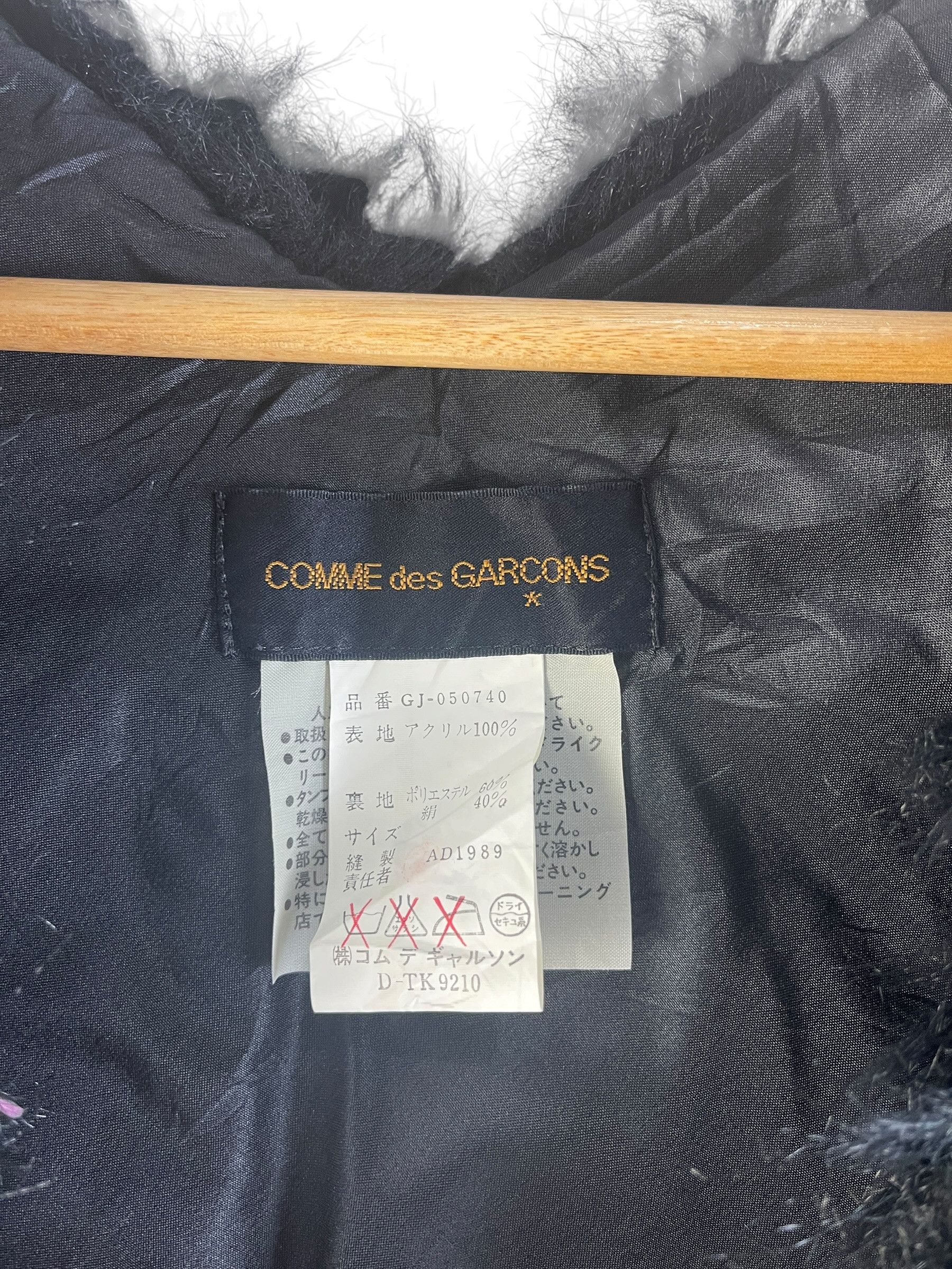 Comme des Garcons Comme des Garçons Faux Fur Cropped Cape Bolero Jacket Black Size ONE SIZE - 7 Thumbnail