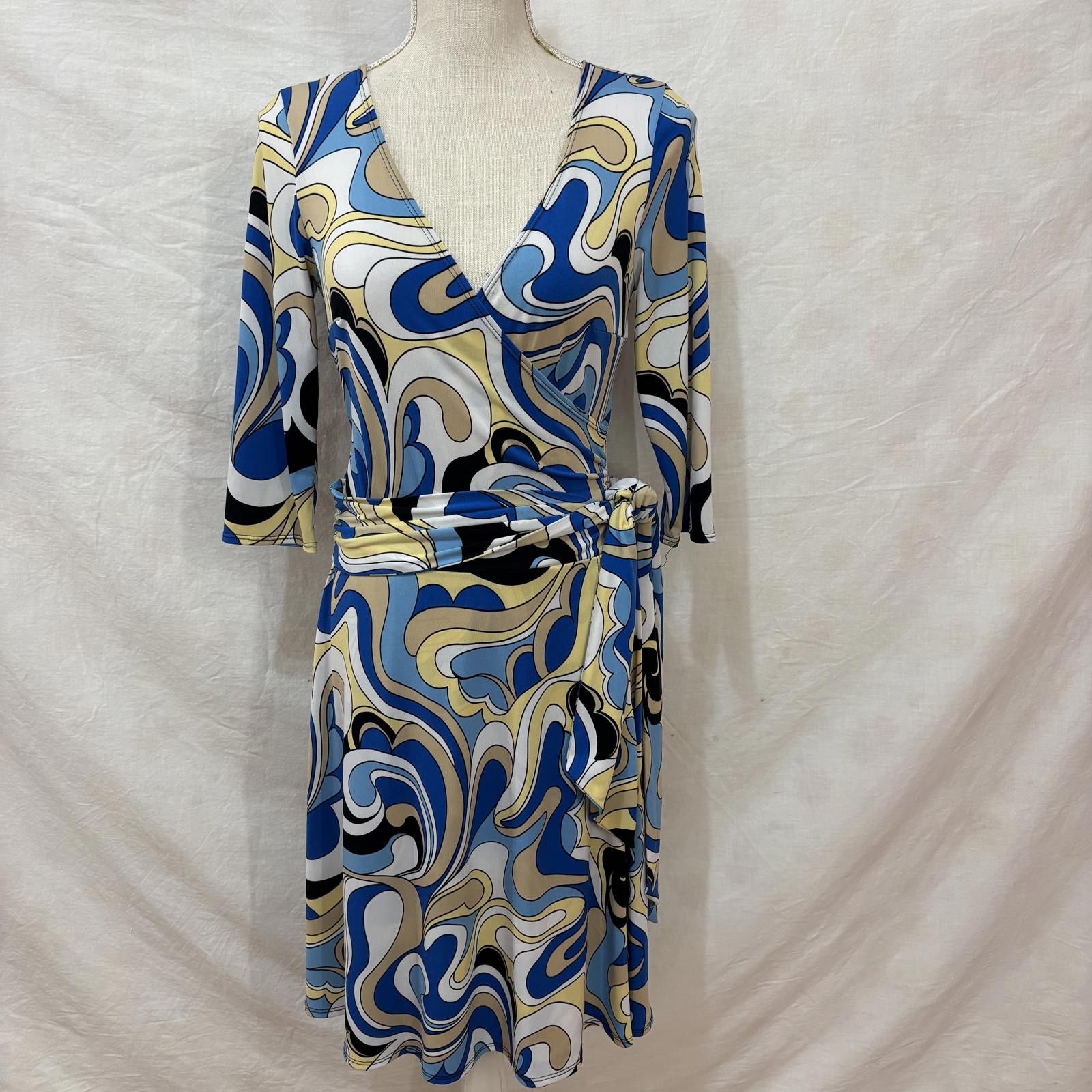 Other Y2K psychedelic print midi dress sz small Size S / US 4 / IT 40 - 1 Thumbnail