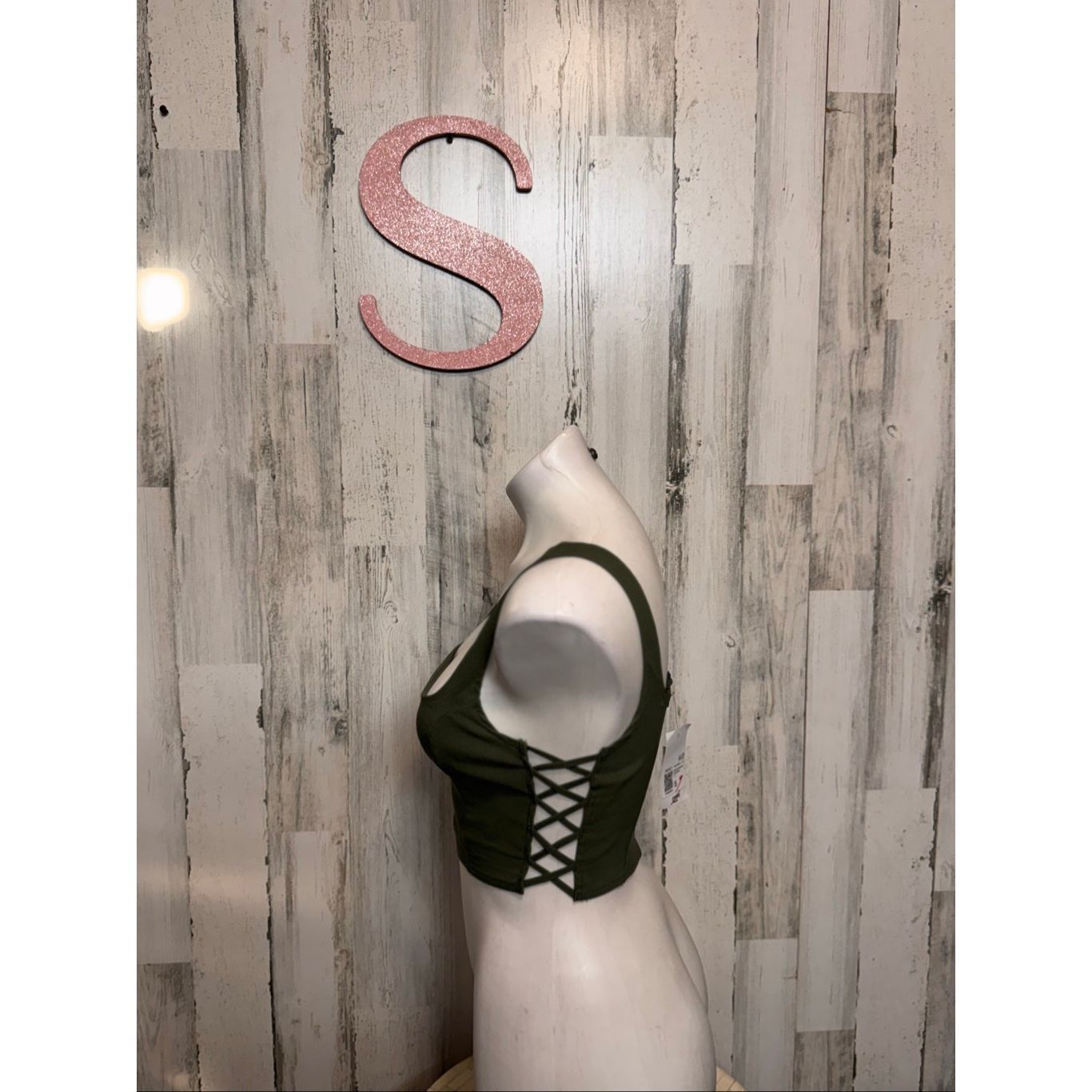 Forever 21 Forever 21 Green Square Neck Bustier Crop Top Size S Size S / US 4 / IT 40 - 4 Thumbnail