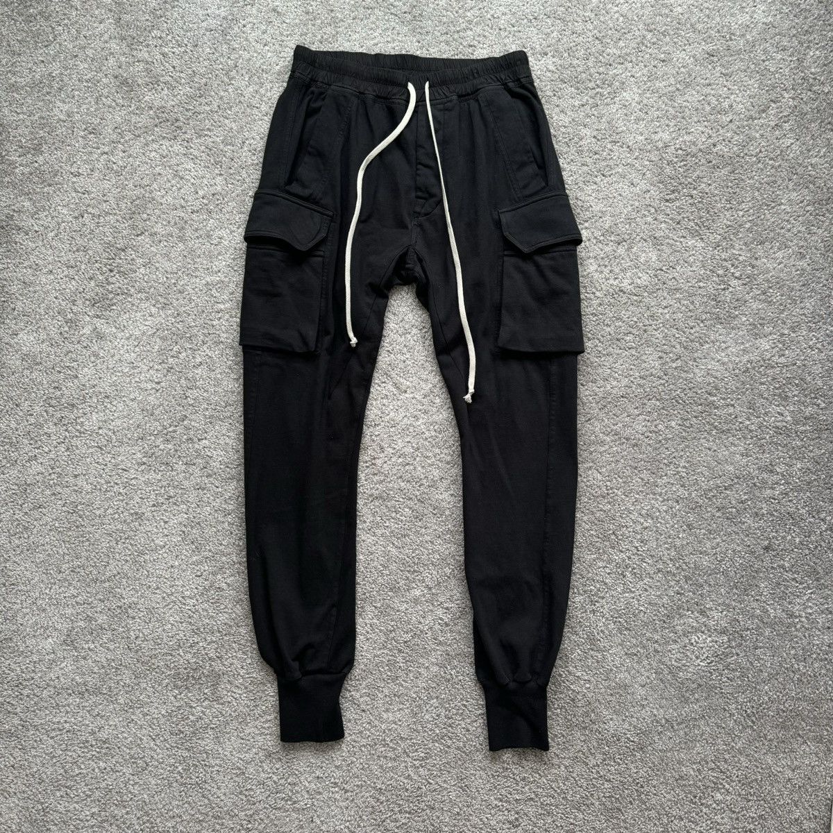 image of Rick Owens x Rick Owens Drkshdw Fw23 Mastadon Cut Sweatpants in Black, Men's (Size 30)