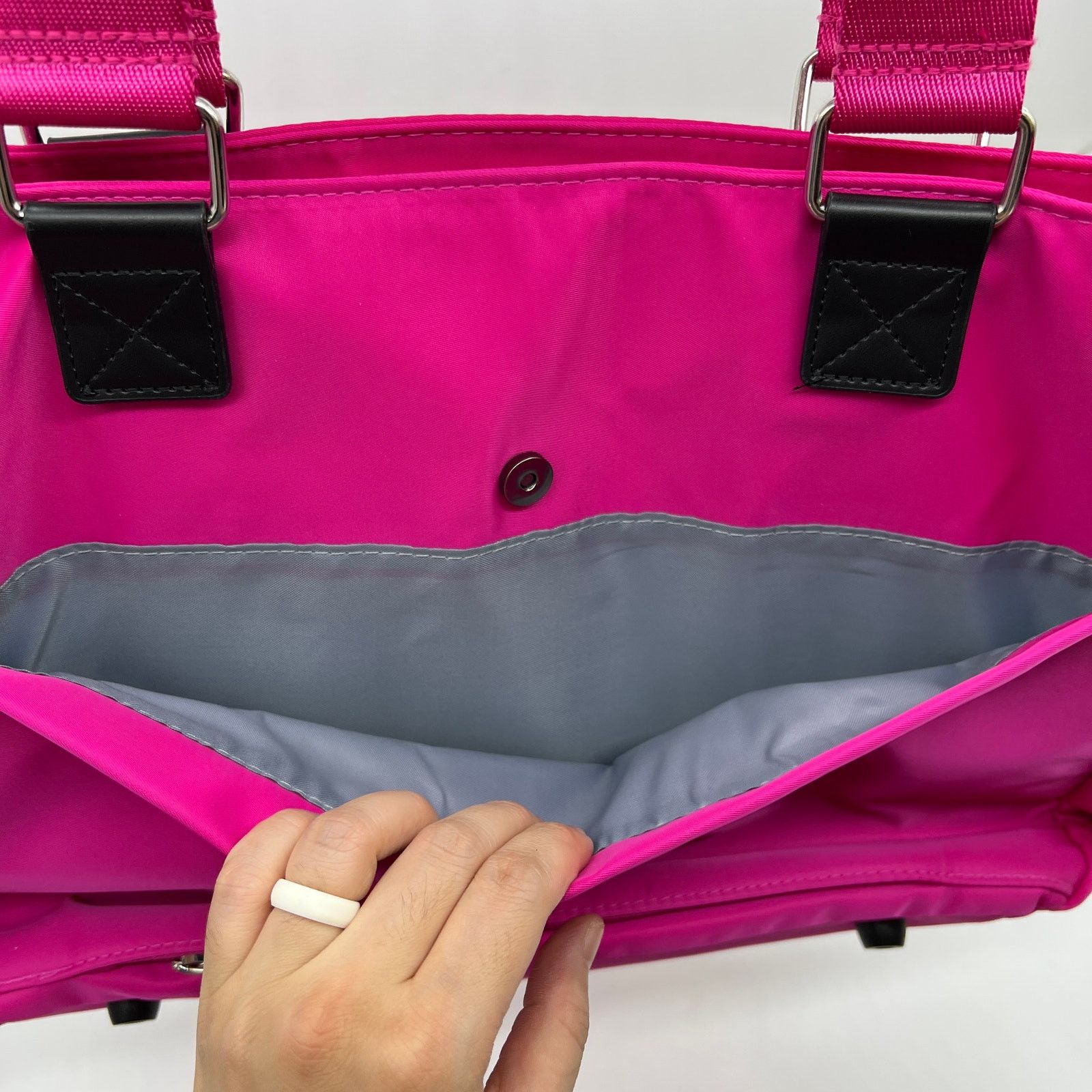 Other IHKWIP Cargo Catchall Tote No Crossbody Strap Ruby Berry Size ONE SIZE - 11 Thumbnail