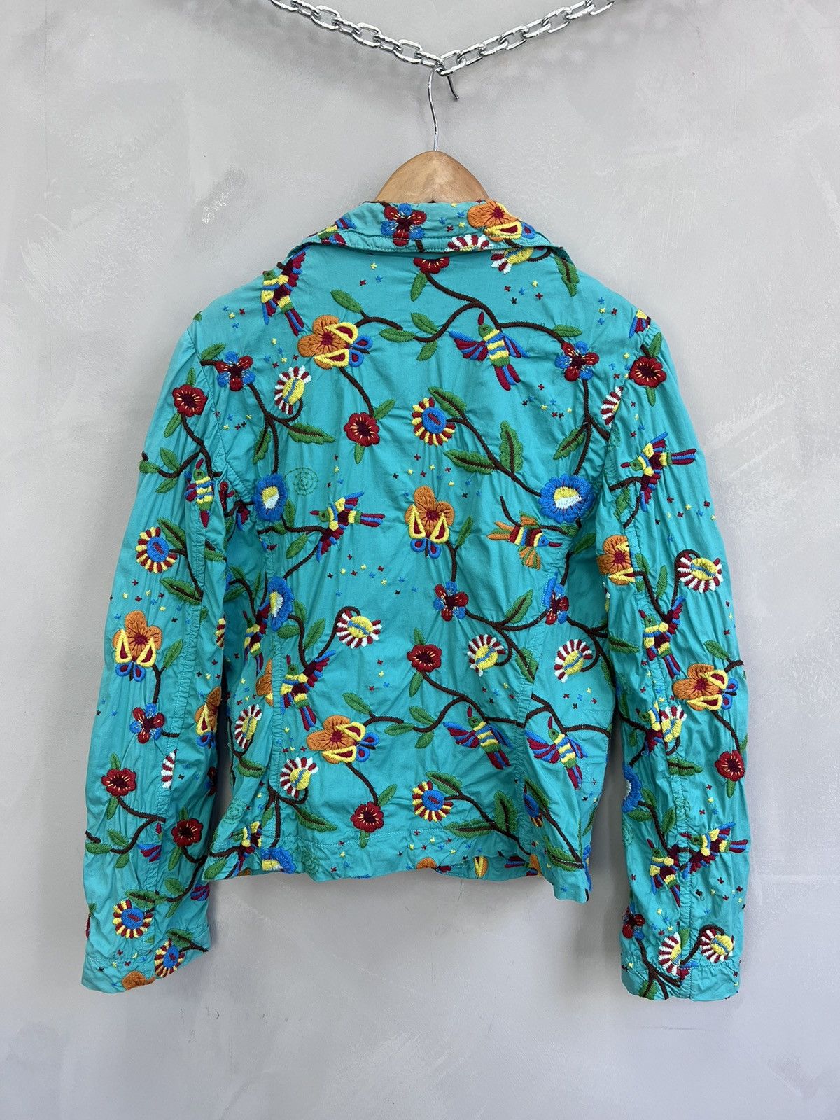 Johnny Was × Vintage Biya by Johnny Was cotton Blazer made in USA floral Size S / US 4 / IT 40 - 9 Thumbnail