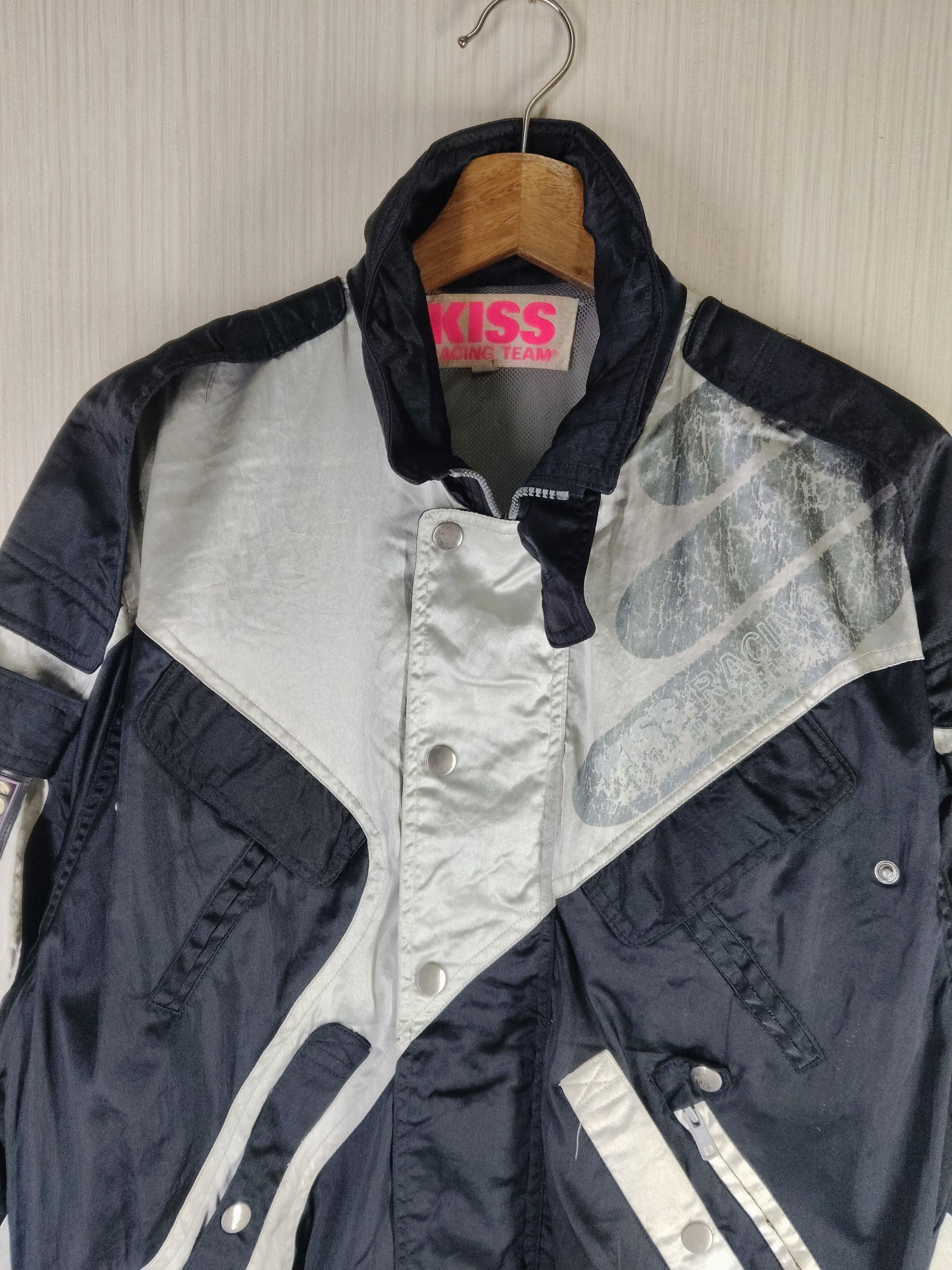 Sports Specialties Rare Vintage 90s Kiss Racing Team Bomber Jacket Size US M / EU 48-50 / 2 - 9 Thumbnail