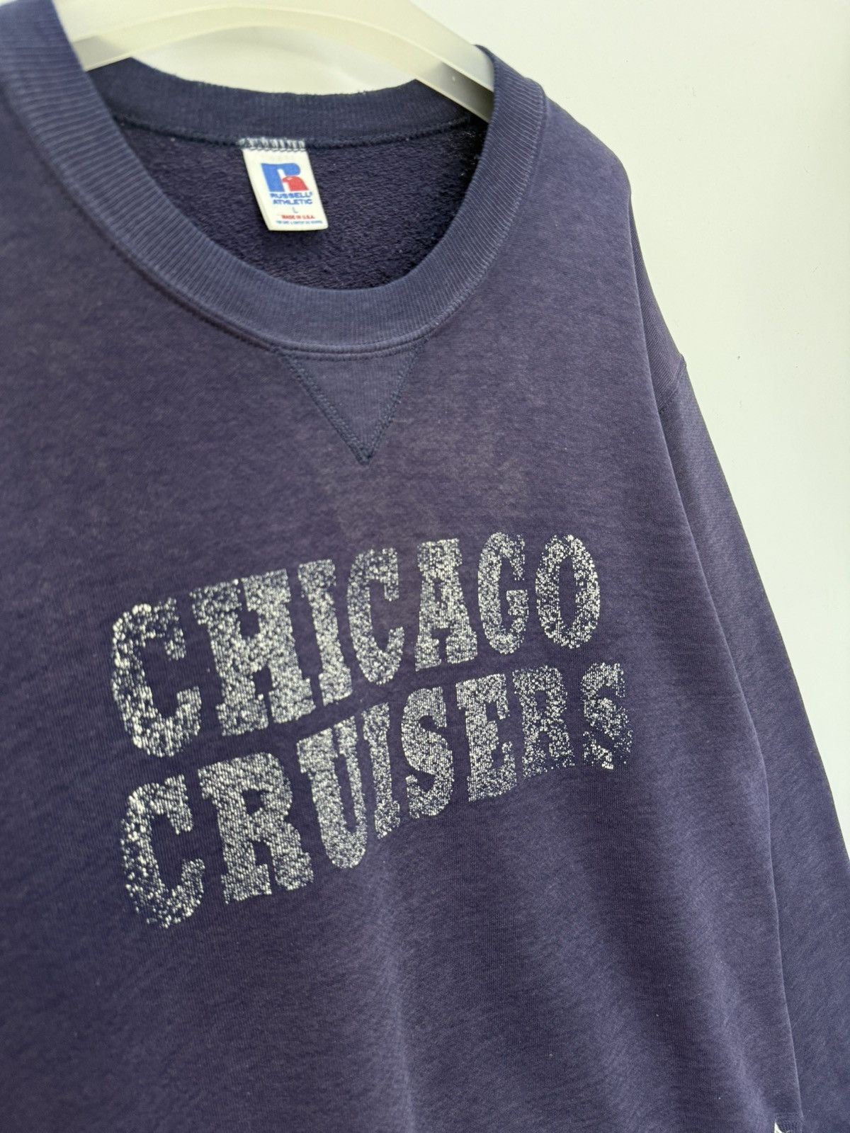 Russell Athletic 🔥 VINTAGE 90s Russel Chicago Cruisers Distressed Sweatshirt Size US M / EU 48-50 / 2 - 4 Thumbnail