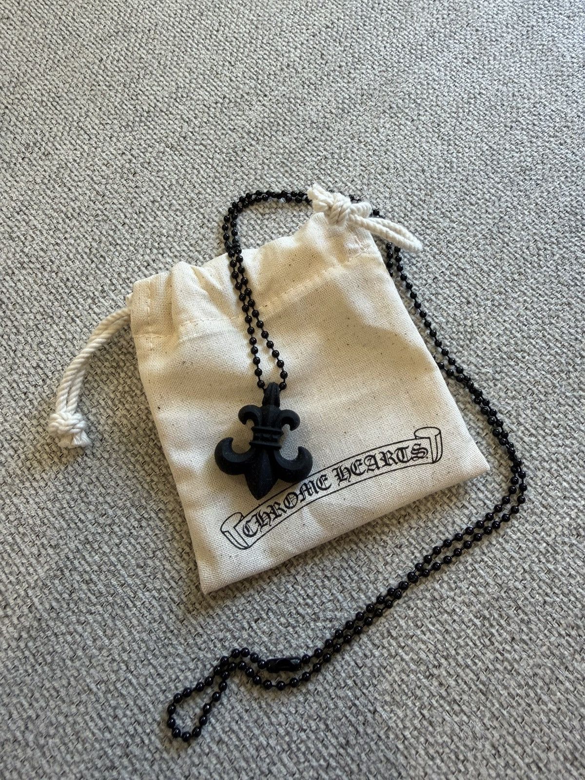 Chrome Hearts Chrome Hearts Silicone BS Fleur Necklace | Grailed