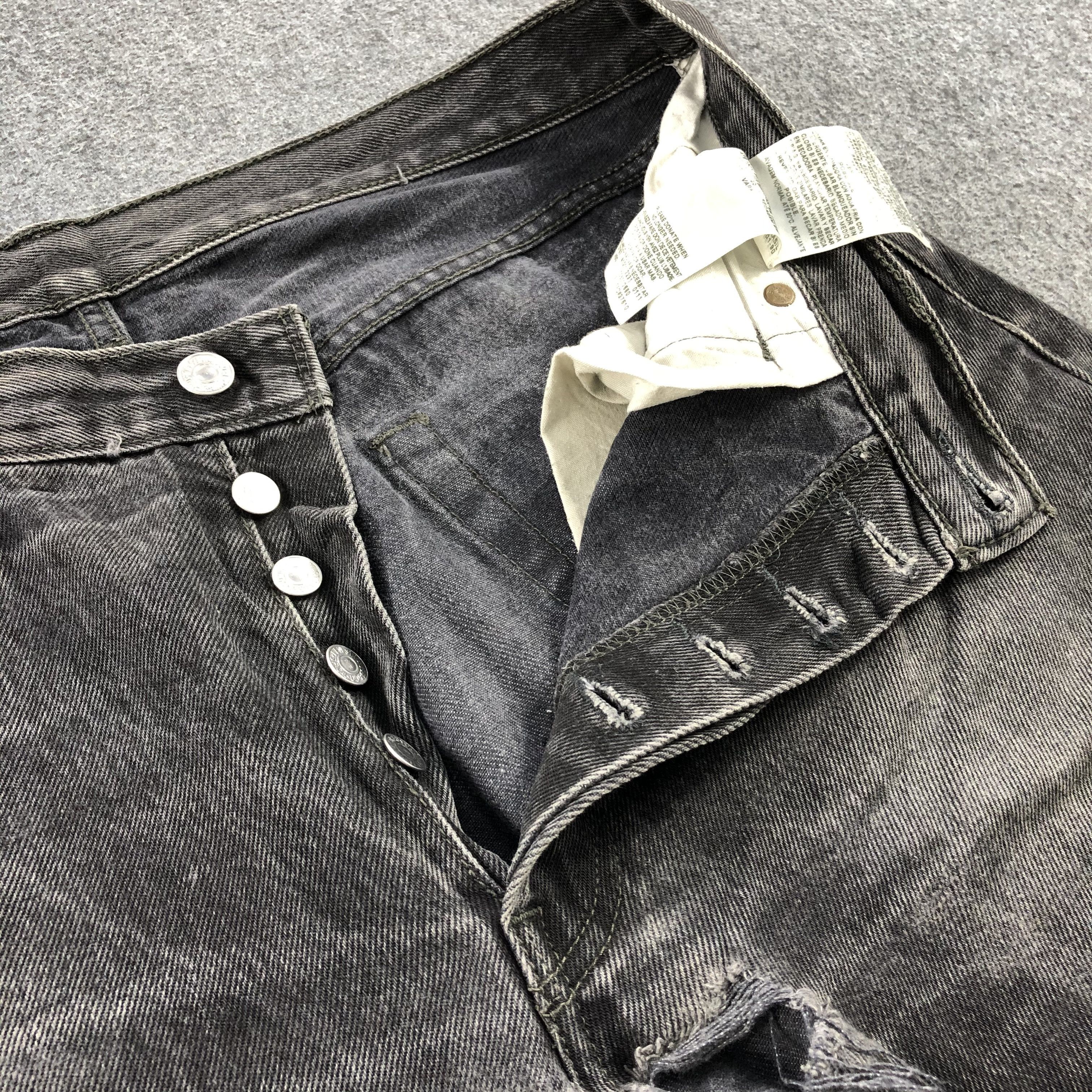 Levi's Vintage Distress Levis 501 Jeans-JM1615 Size US 35 - 9 Thumbnail
