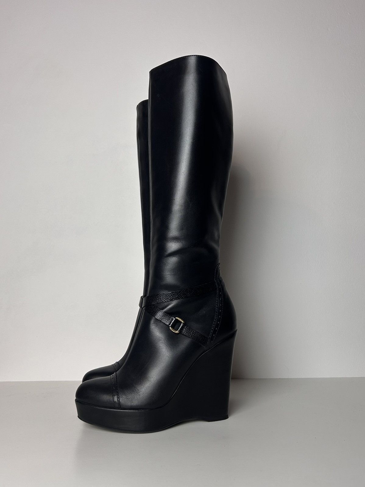 Other Insane wedge leather boots Size US 8 / IT 38 - 5 Thumbnail