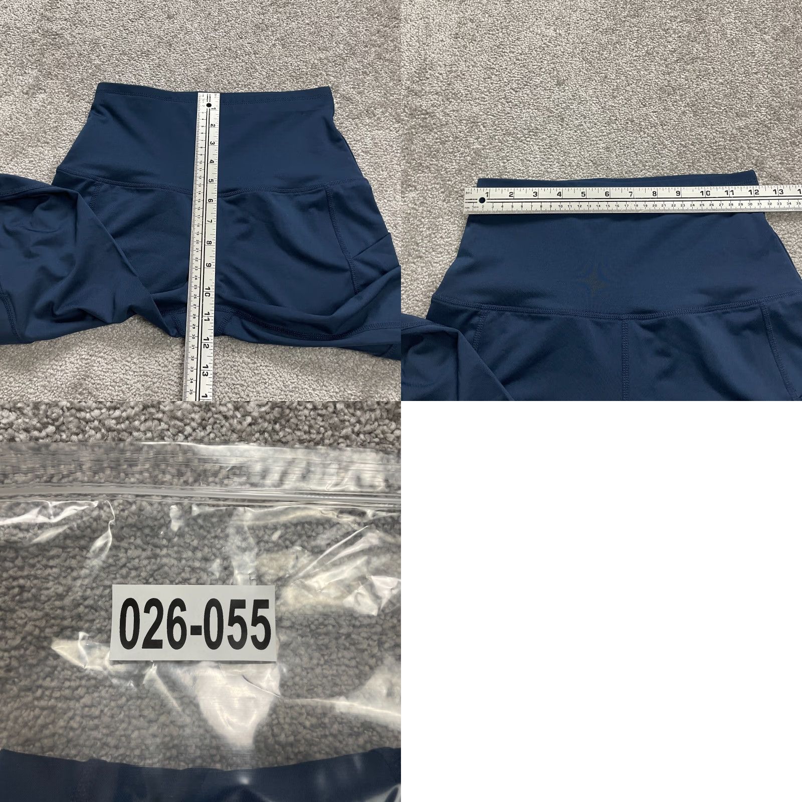 Vintage Unbranded Compression Leggings Womens Medium Navy Blue Pocket Athletic Gym 24x19 Size 32" / US 10 / IT 46 - 8 Thumbnail