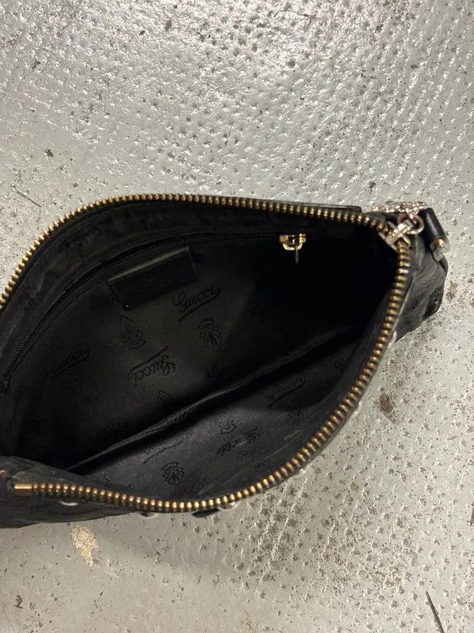 Gucci AW2007 Gucci Black Python Leather Studded Heart Bag by Frida Giannini Size ONE SIZE - 12 Thumbnail
