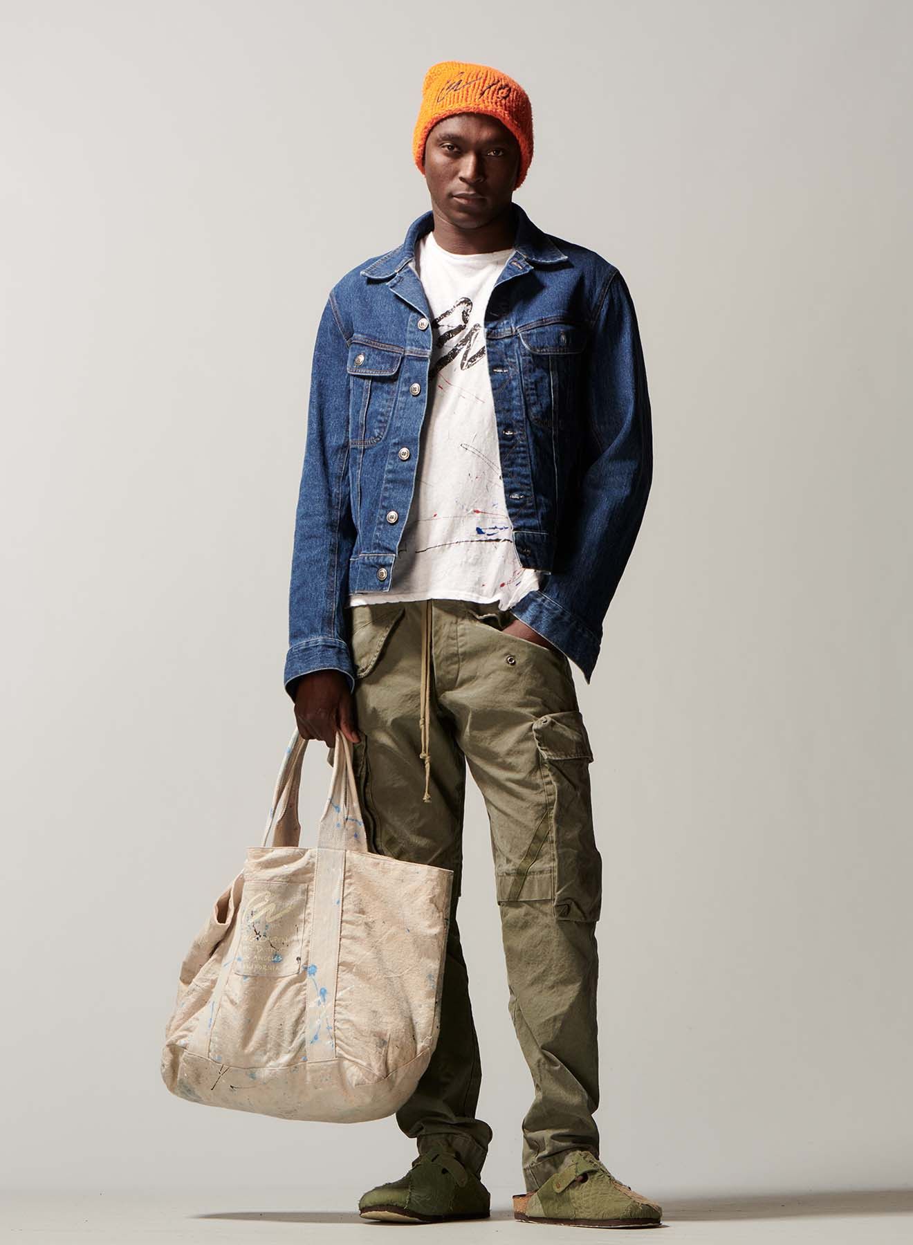 Greg Lauren Greg Lauren White Paint Splatter Tee Size US L / EU 52-54 / 3 - 4 Thumbnail