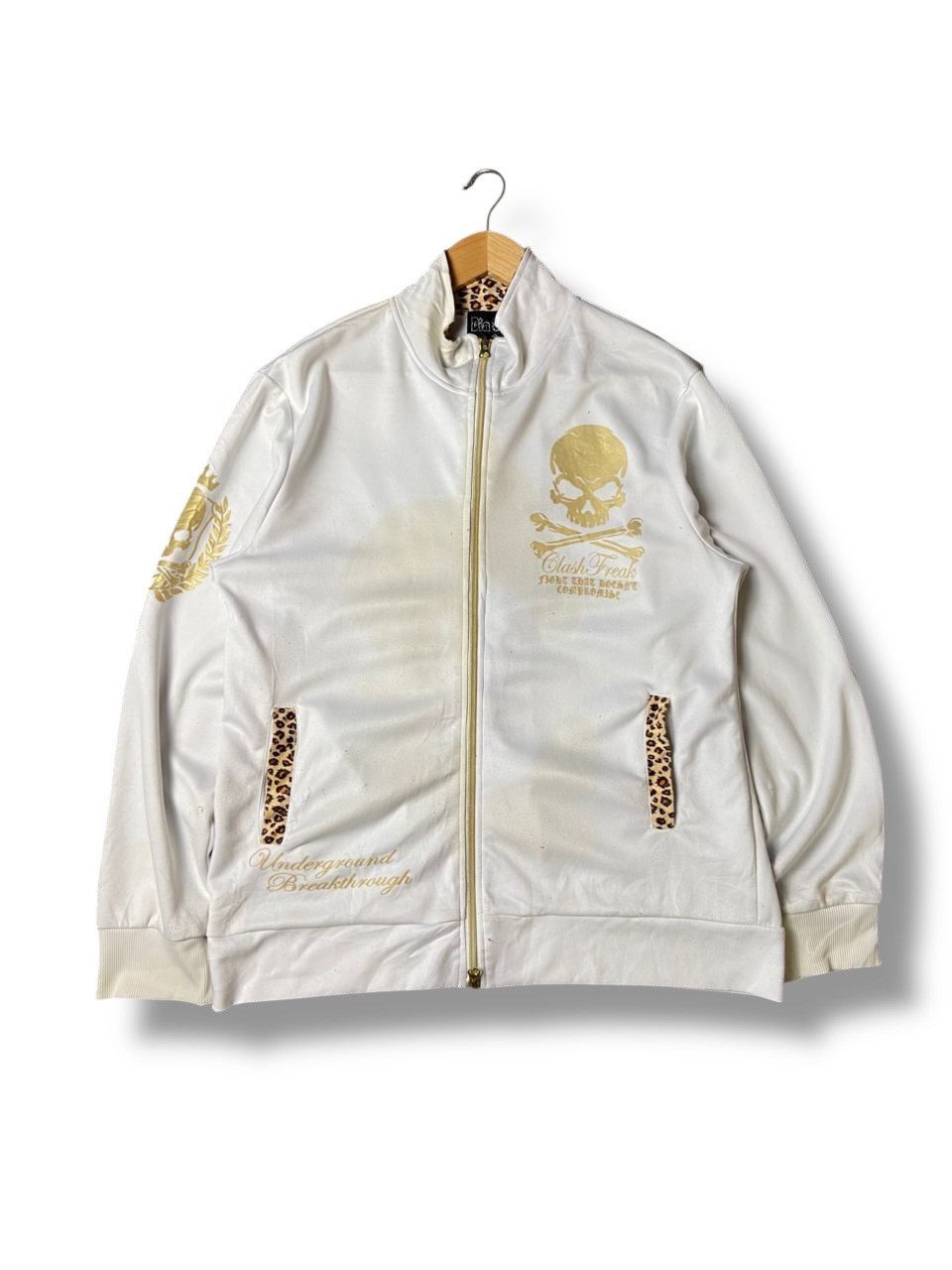 Japanese Brand × Seditionaries × Vintage DIA STAR Brand Skull Printed Zipped Jacket (127) Size US XXS / EU 40 - 1 Thumbnail