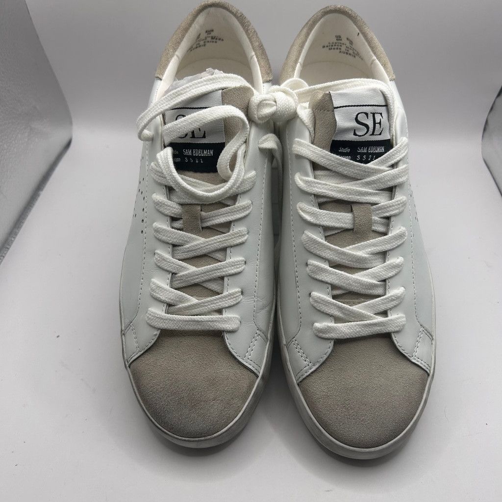 Sam Edelman Women's Sam Edelman Leather Sneakers,White, 6M Size US 6 / IT 36 - 3 Thumbnail