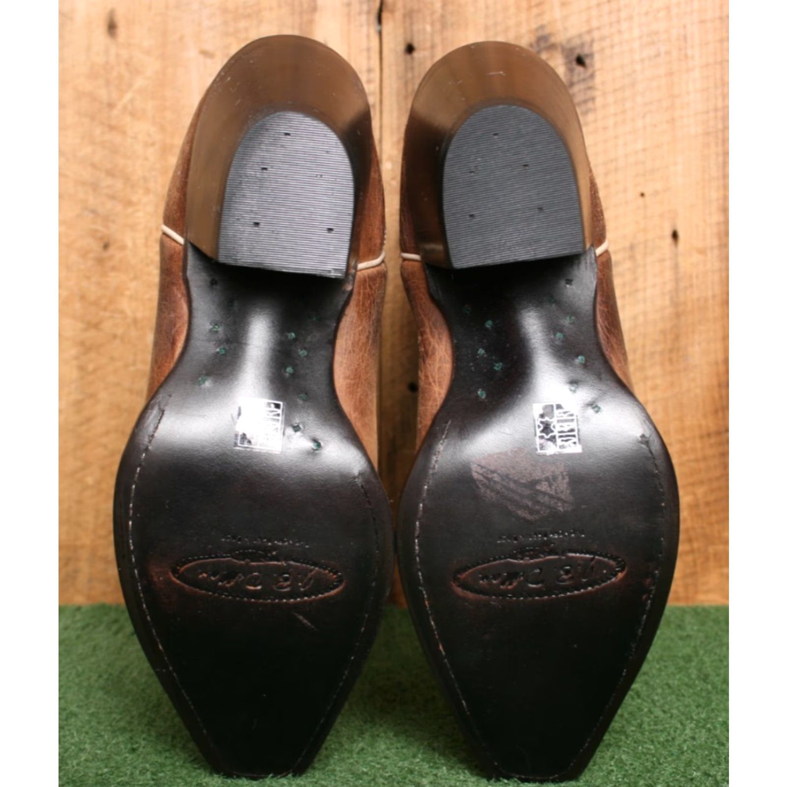 Vintage VINTAGE J.B. DILLON Brown Goat Leather 13" Tall Western Cowgirl Boots Sz. 7.5 B Women Boots Size US 8 / IT 38 - 4 Thumbnail