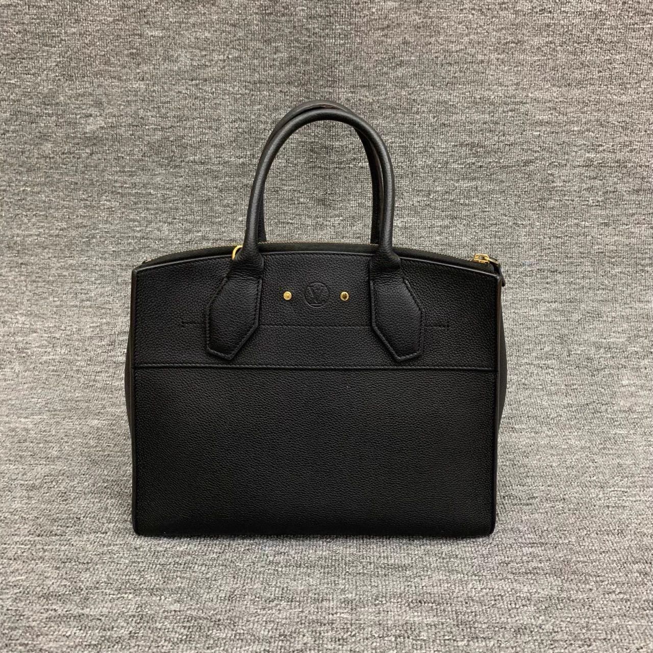 Louis Vuitton LV City Steamer Black Leather Handbag 9/10 0293566 Size ONE SIZE - 2 Thumbnail