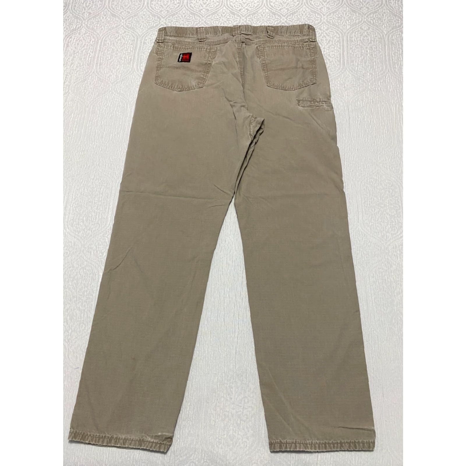Wrangler VINTAGE Wrangler Riggs Workwear Pants Men's Size 38×34 Beige Ripstop Straight Size US 38 / EU 54 - 2 Thumbnail