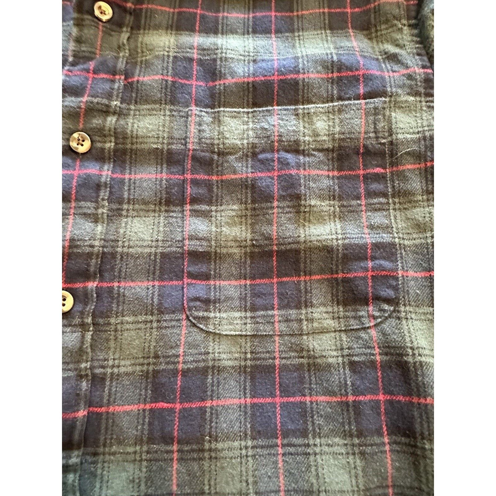 Saddlebred Saddlebred Button Flannel Shirt Green/Navy Blue Plaid Medium Size US M / EU 48-50 / 2 - 3 Thumbnail