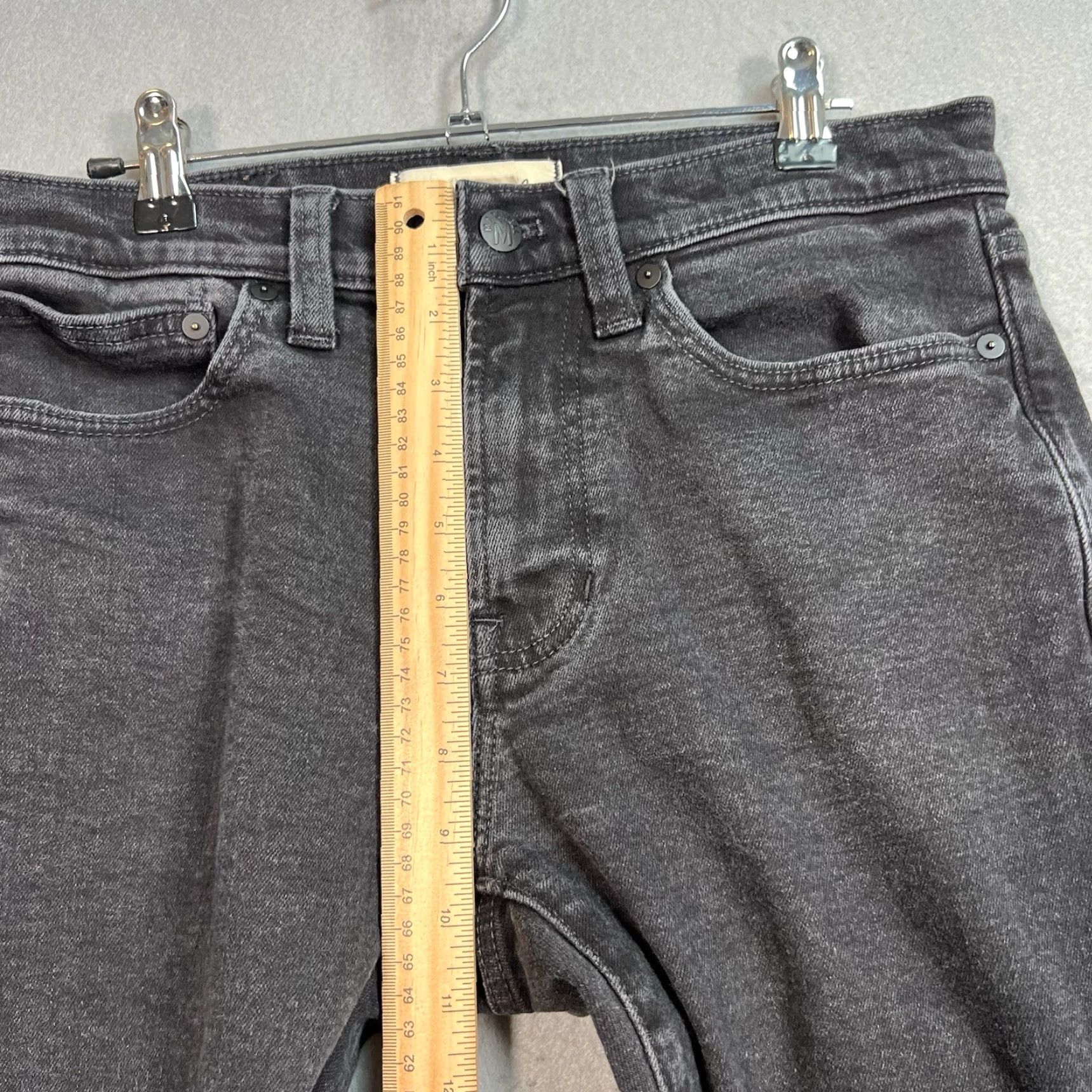 Madewell VINTAGE Madewell Jeans Women's 29x30 Black Medium Wash Slim Fit Denim Womens Size 29" - 7 Thumbnail