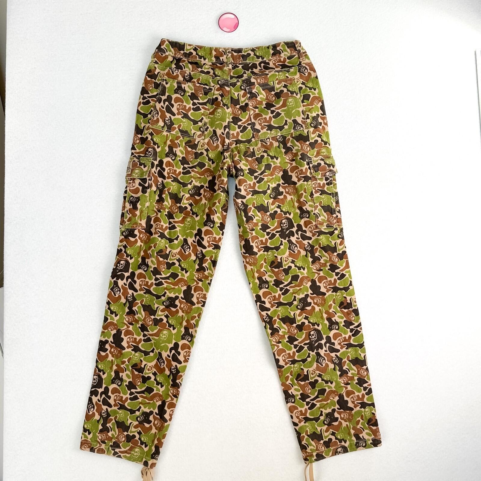 Broken Promises Co. Broken Promises Camo Grim Reaper Cargo Pants Womens 5 Size 30" / US 8 / IT 44 - 2 Thumbnail