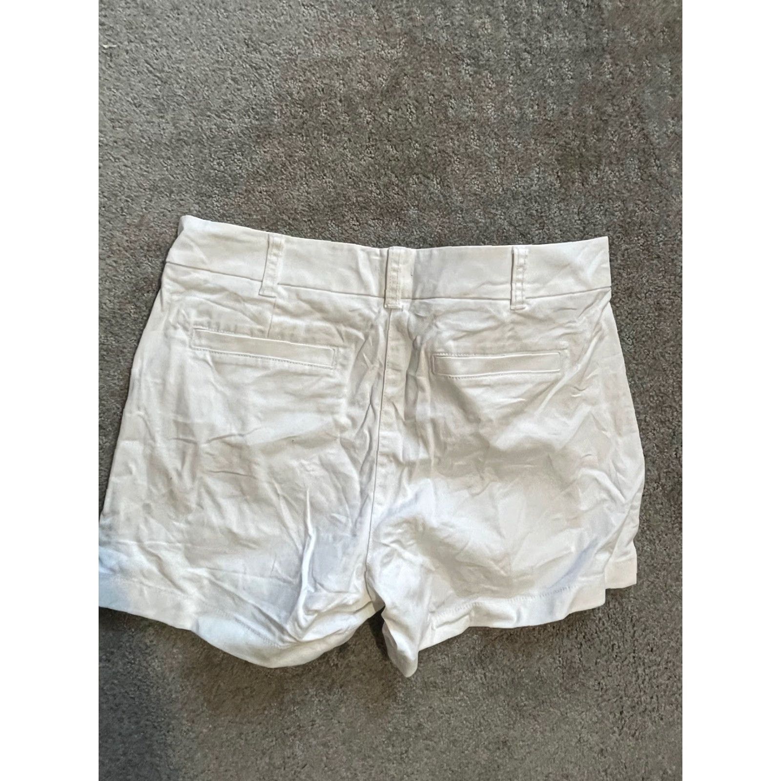 J.Crew J.CREW Shorts Women Size 6 White Cotton Pocket Chino Solid Womens Size 28" / US 6 / IT 42 - 2 Thumbnail
