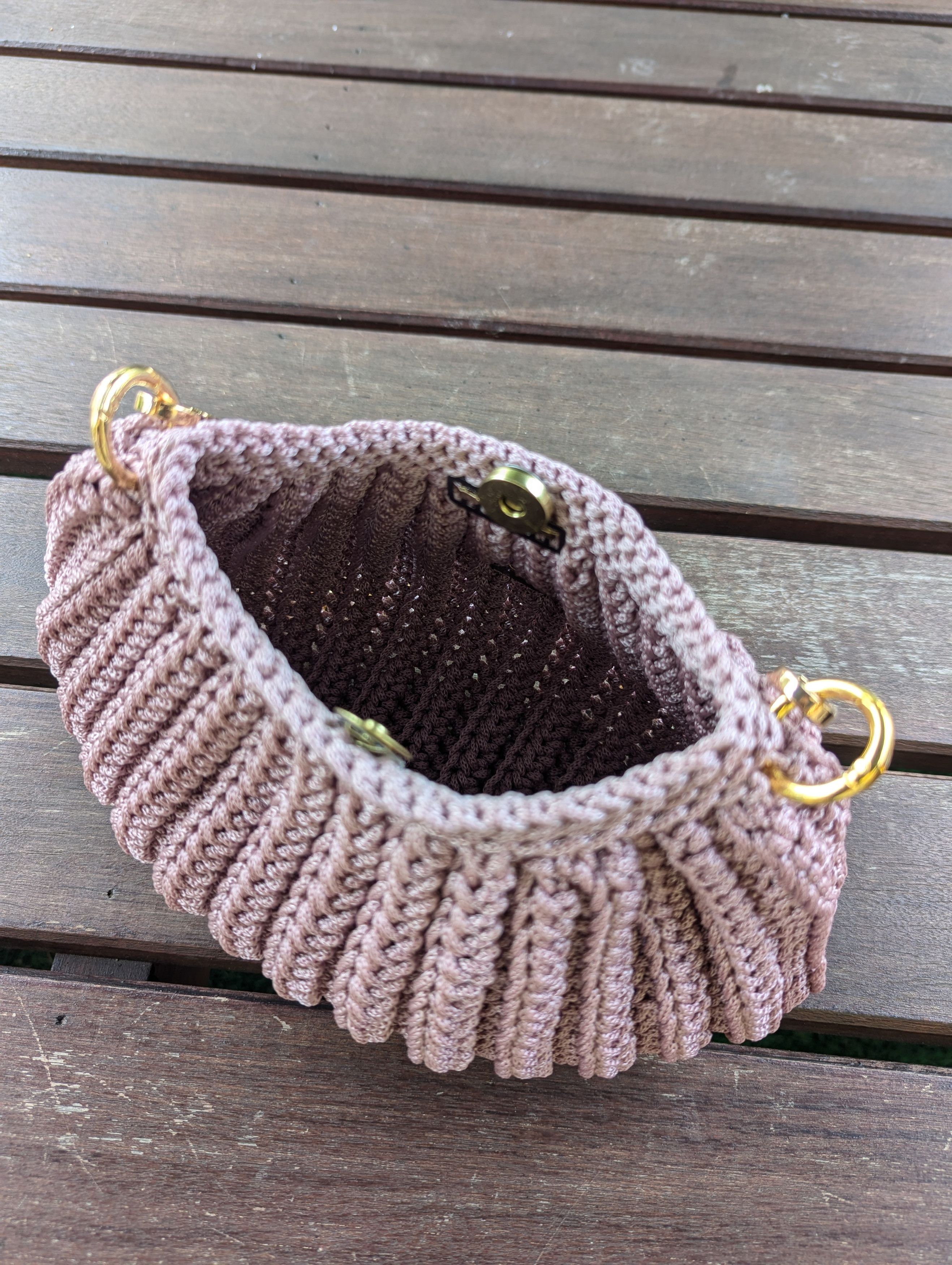 Handmade × Japanese Brand Shoulder Bag Crochet Hand Made Size ONE SIZE - 4 Thumbnail