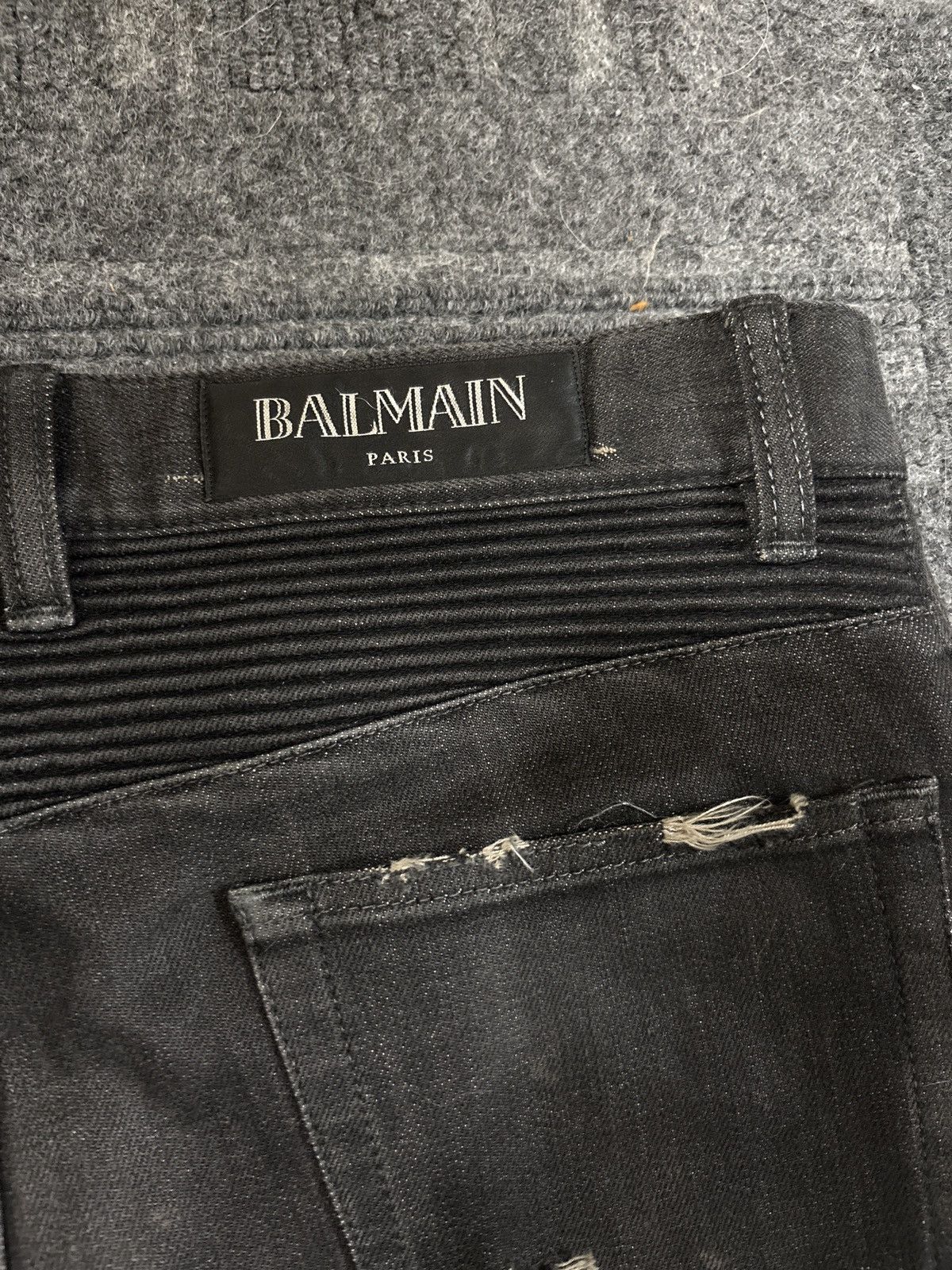 Balmain Balmain black biker jeans Size US 30 / EU 46 - 5 Thumbnail