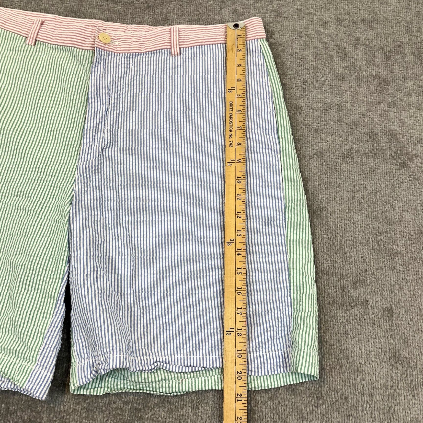 Vineyard Vines VINEYARD VINES Shorts Mens 38 Pastel Colorful Easter Blue Green Pink 38 x 7.5" Chino Multicolor 5-Pocket Regular Gear Mens Size US 38 / EU 54 - 4 Thumbnail