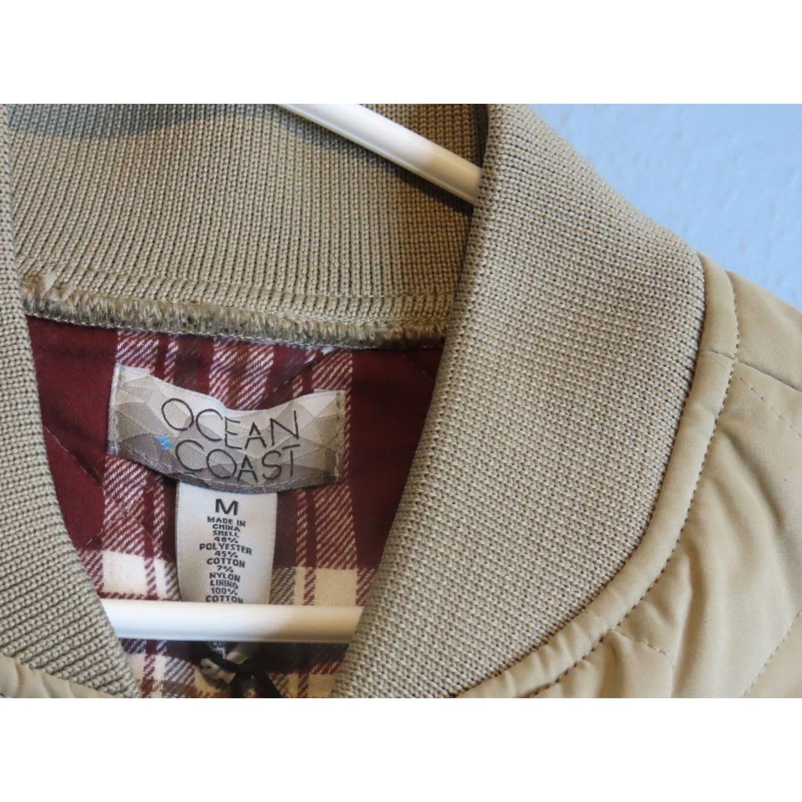 Vintage Ocean and Coast Vest M Lined Flannel NWT Ocean and Coast Rugged Tan Brown Puffer Medium Men Vest Lined Cotton Blend Big & Tall M Child? Size US M / EU 48-50 / 2 - 3 Thumbnail
