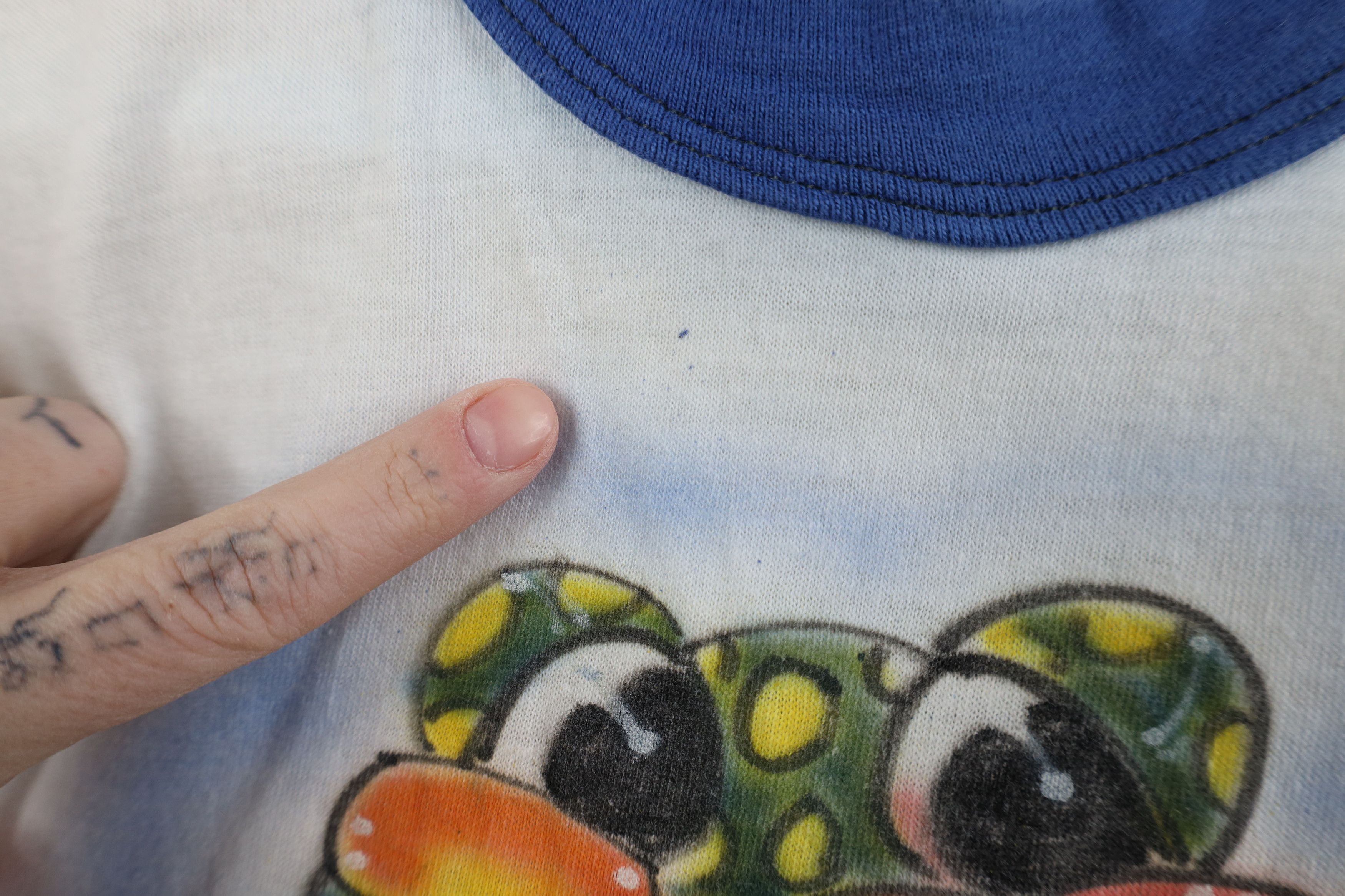 Vintage Vintage 70s Toad Frog Short Sleeve Ringer T-Shirt USA Size S / US 4 / IT 40 - 6 Thumbnail